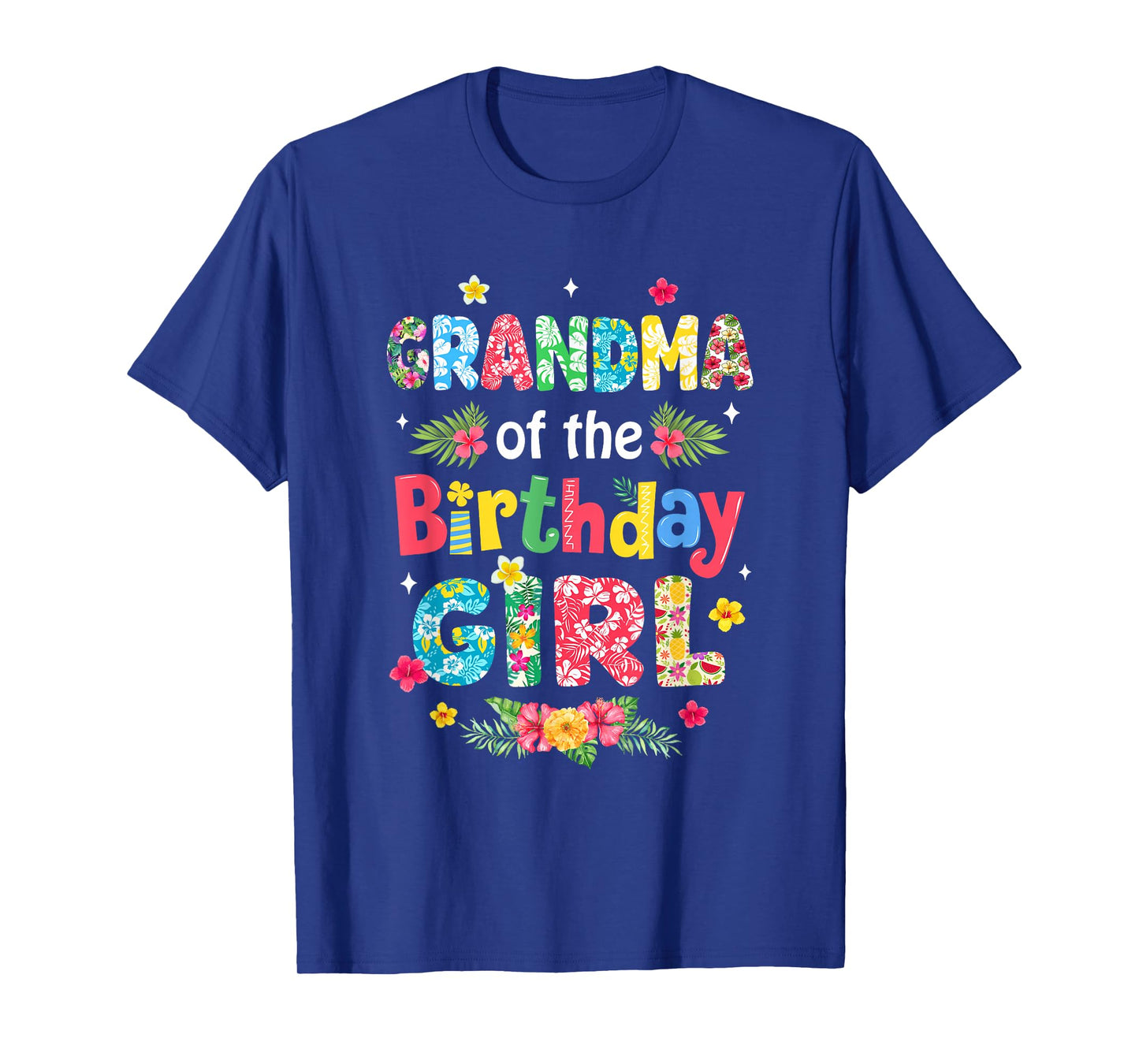 Grandma Of The Birthday Girl Hawaii Family Party Decor T-Shirt