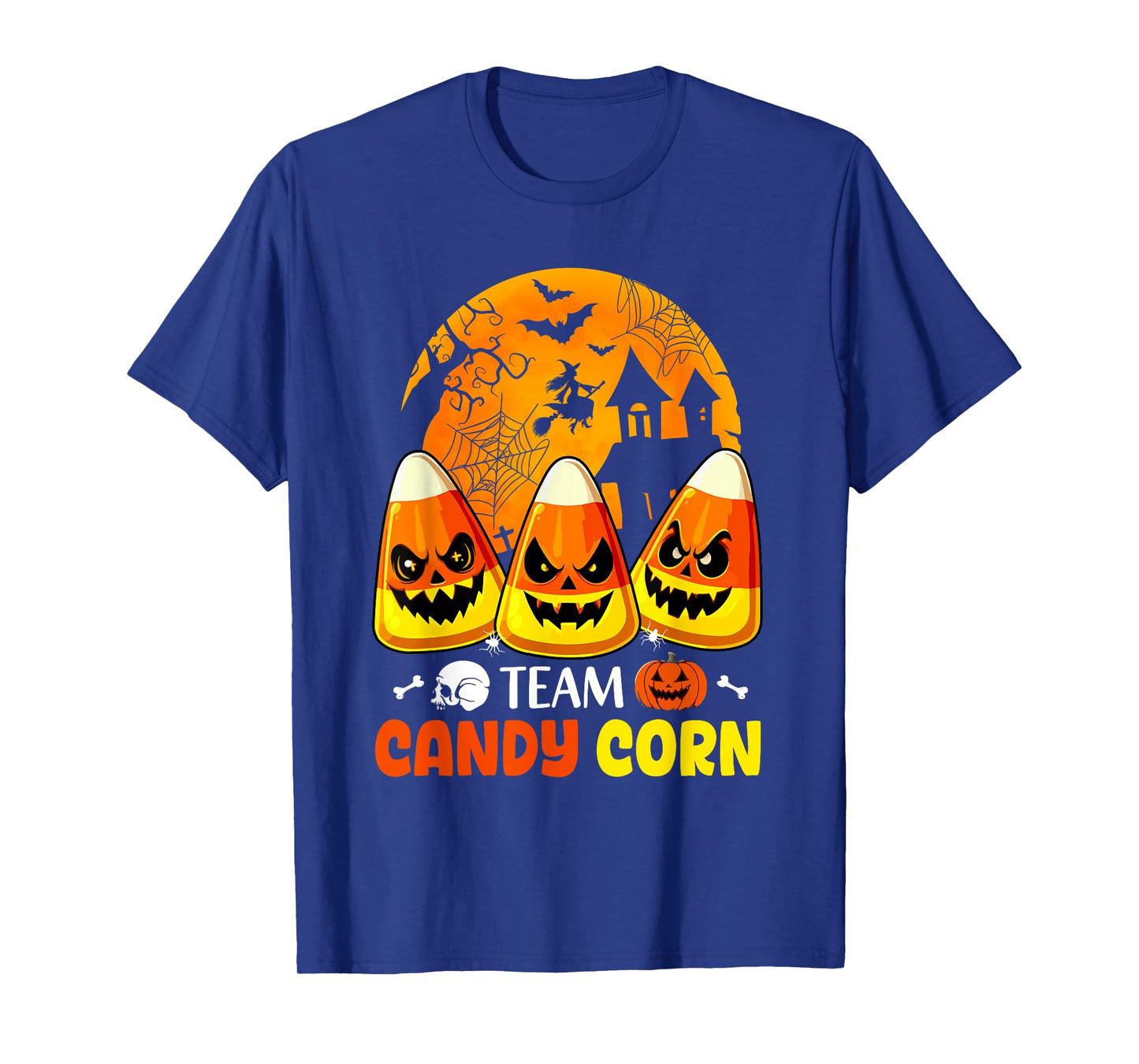 Team Candy Corn Halloween Moon Three Horror Candy Corns T-Shirt
