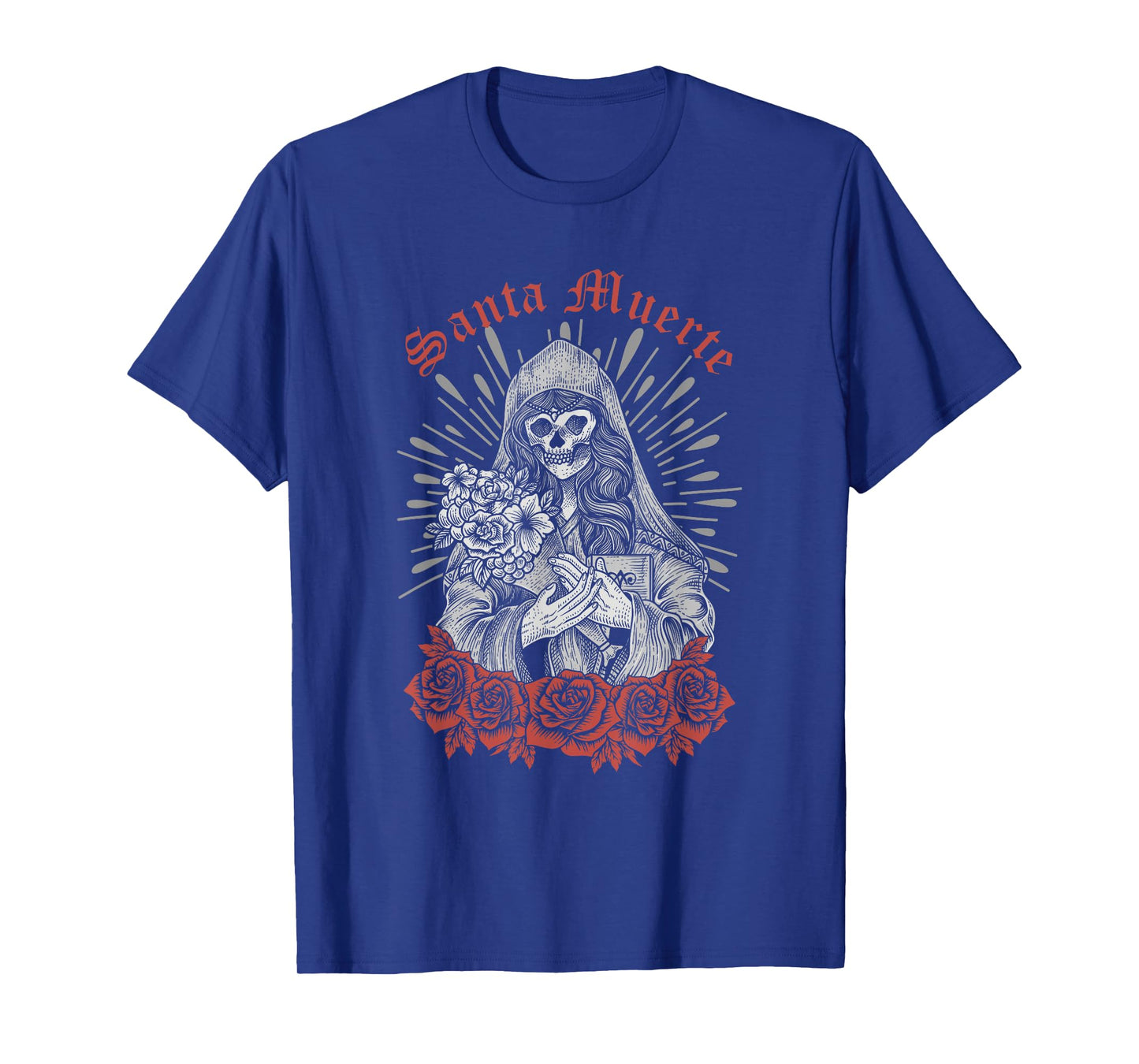 Santa Muerte Mexican Female Deity Dead Sugar Skull Satanic T-Shirt