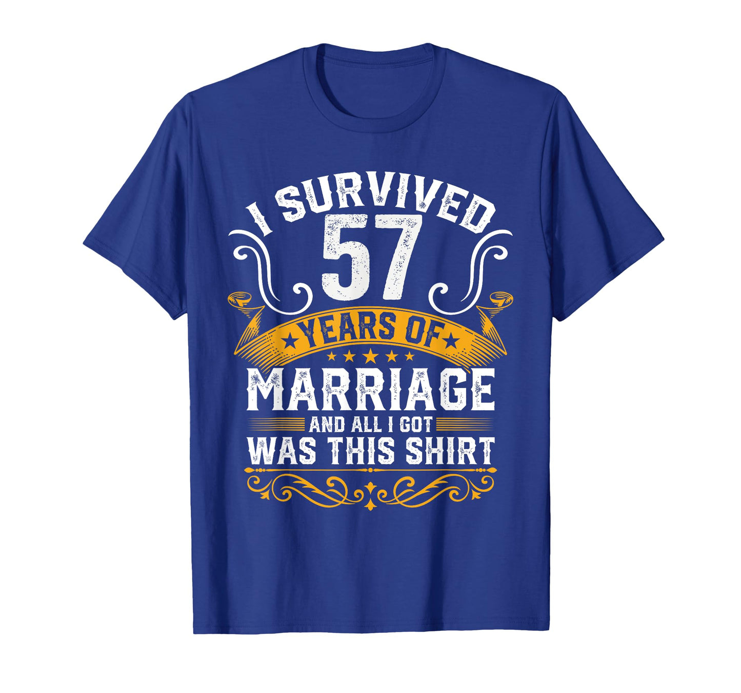 57th Wedding Anniversary shirt Couples Husband Wife 57 Years T-Shirt