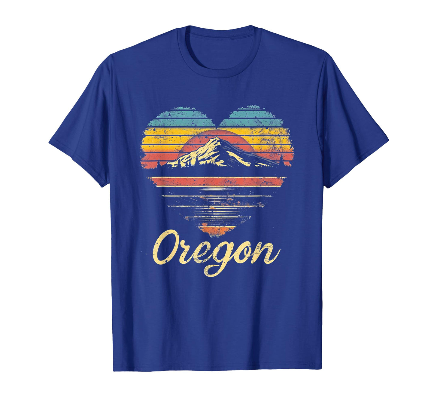 Oregon - Heart Vintage Love Women Kids Retro Graphic Cool T-Shirt