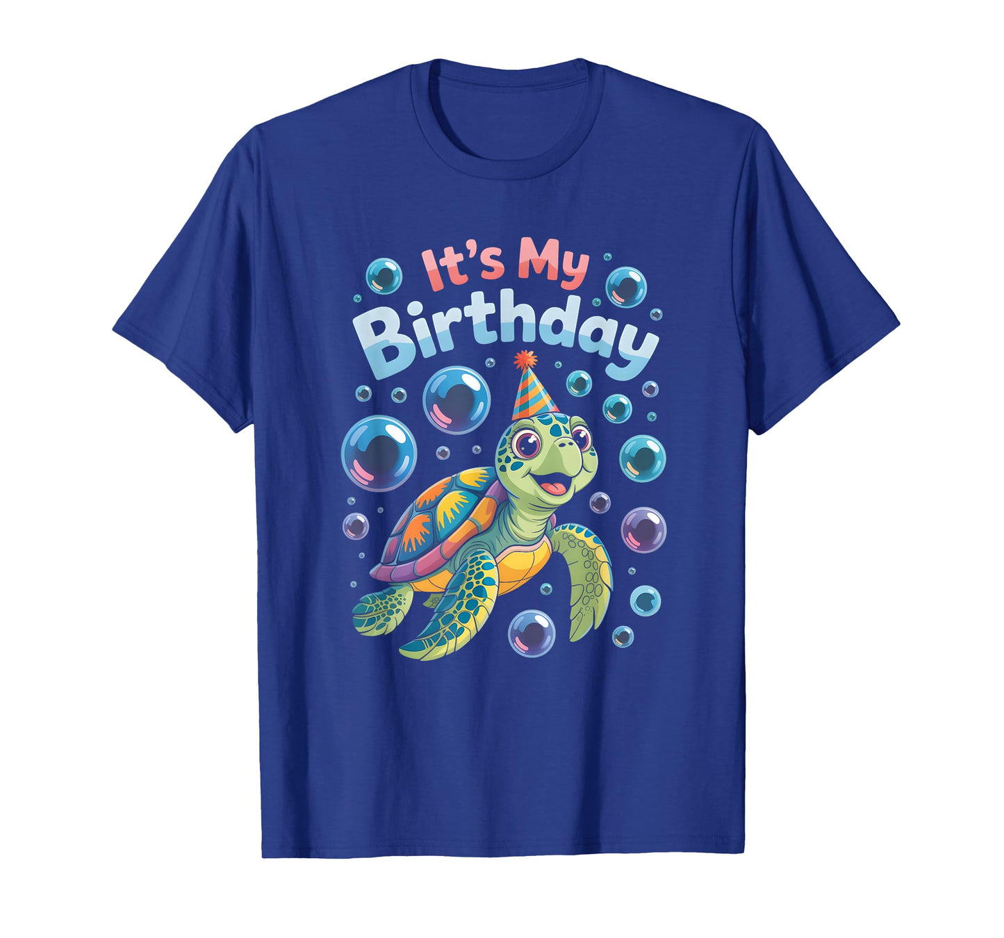 It's My Birthday Sea Turtle Cute Ocean Animal Party T-Shirt