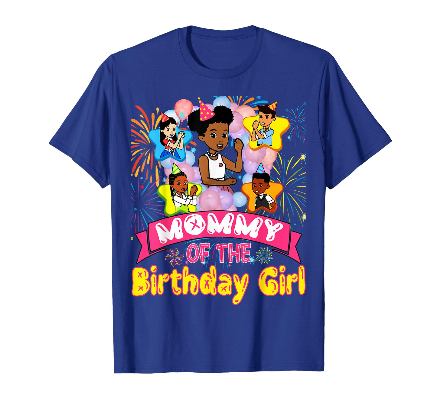 Mommy Of Birthday Girl Gracie Birthday Dolls Girl Party Gift T-Shirt