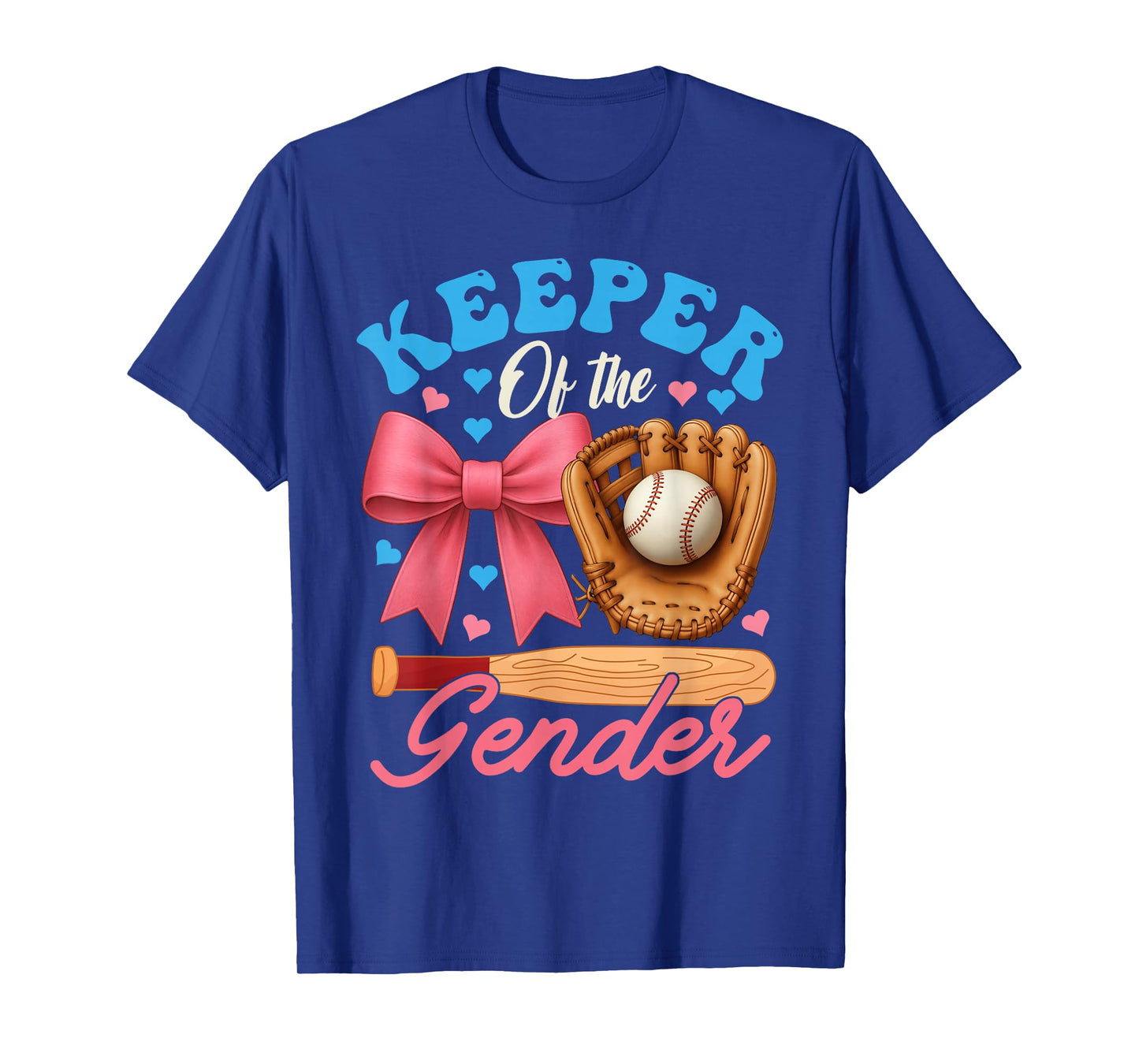 Baseball or Bows Keeper Of The Gender reveal women men Party T-Shirt