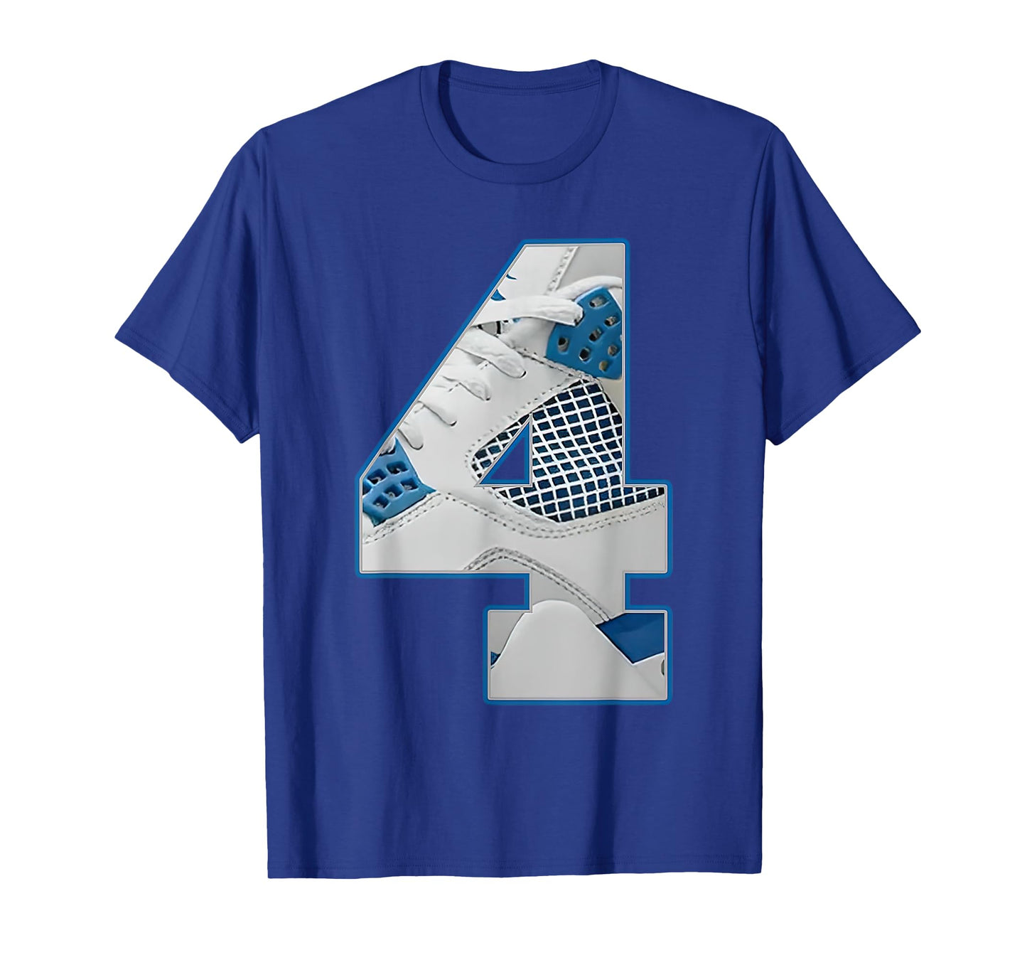 Number 4 Military Blue 4s Matching Tee For Men Women T-Shirt