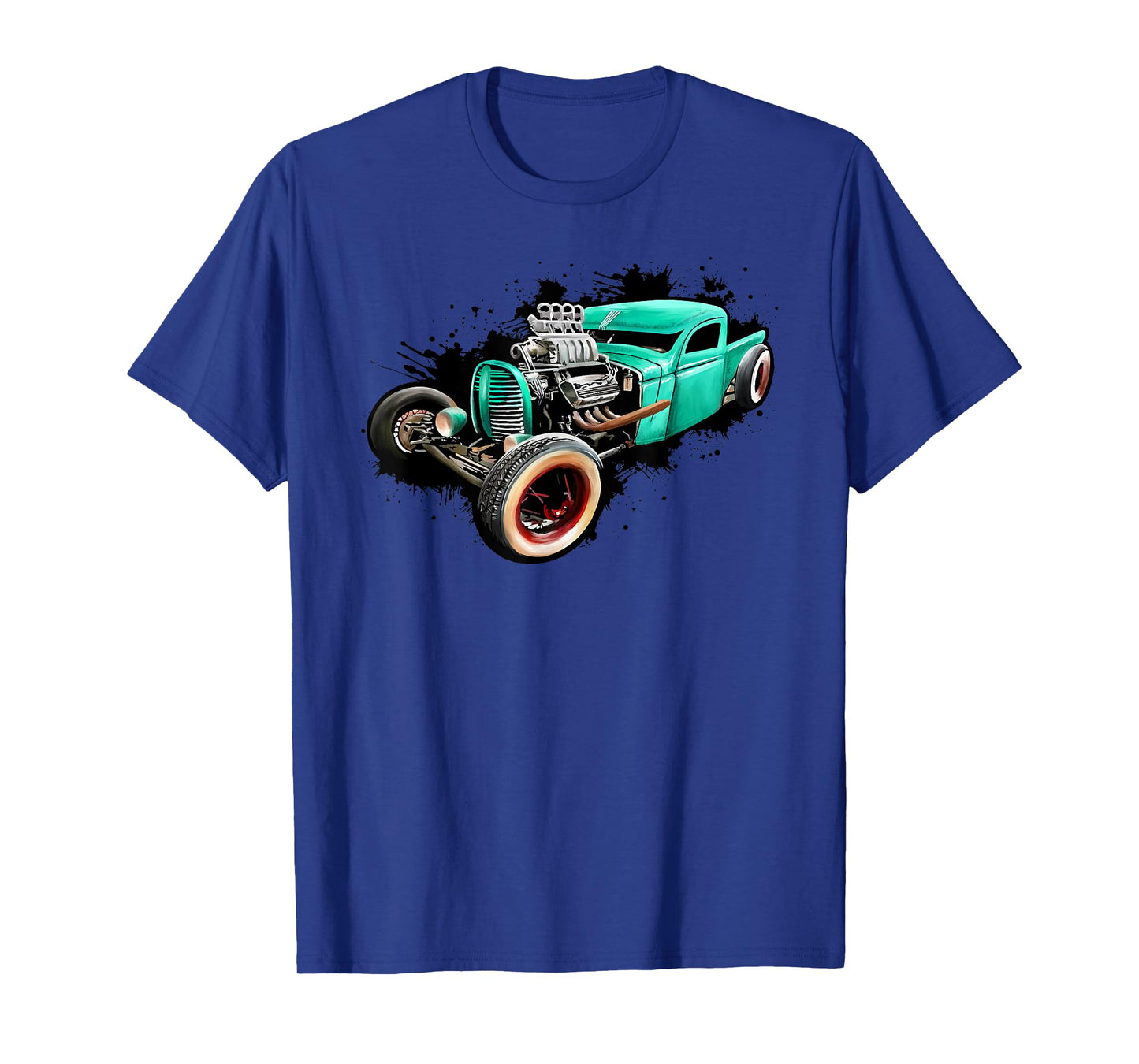 Rust Bucket Outline Funny Hot Retro Rod Diesel Cars Gift Men T-Shirt