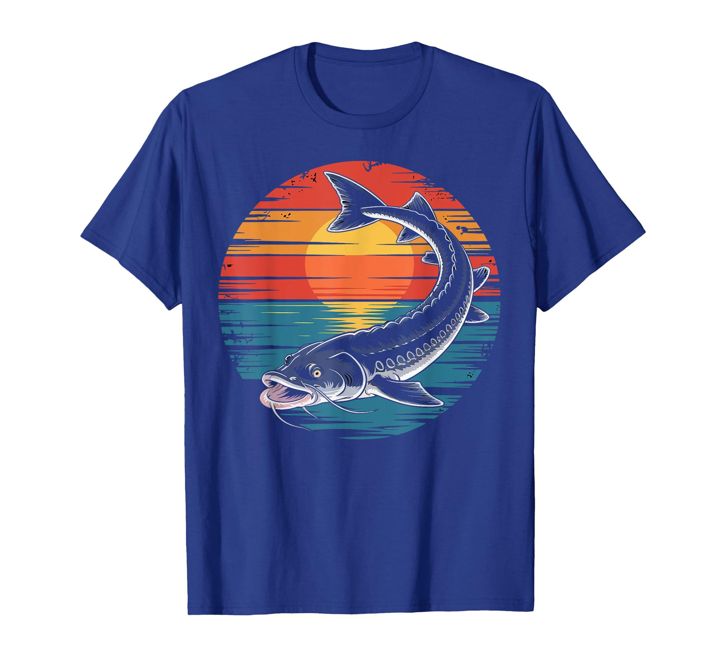 Vintage Sturgeon Fish Fishing Lover Retro Gifts Men Women T-Shirt