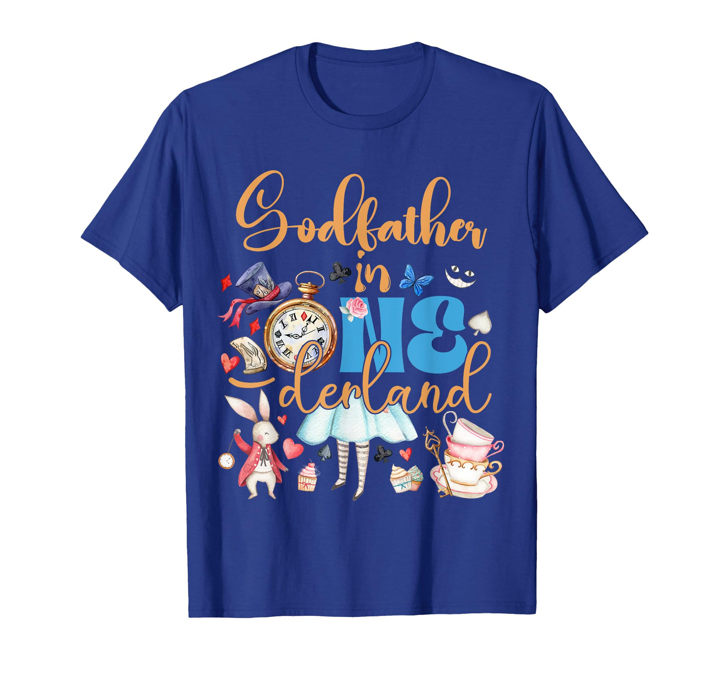 Alice Godfather in ONEderland Birthday Family T-Shirt