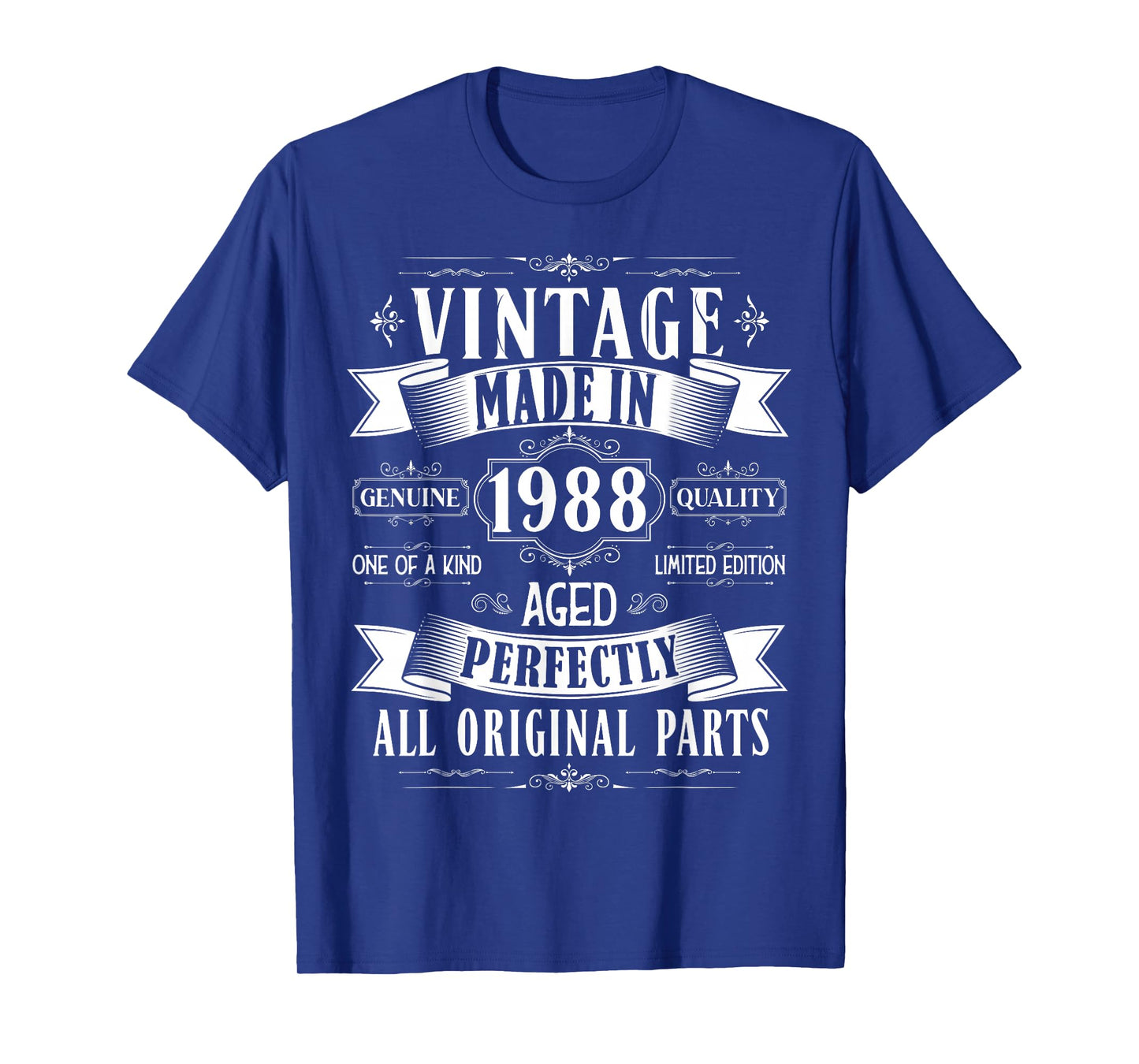 Vintage 37th birthday men Born 1988 37 years old Bday mens T-Shirt