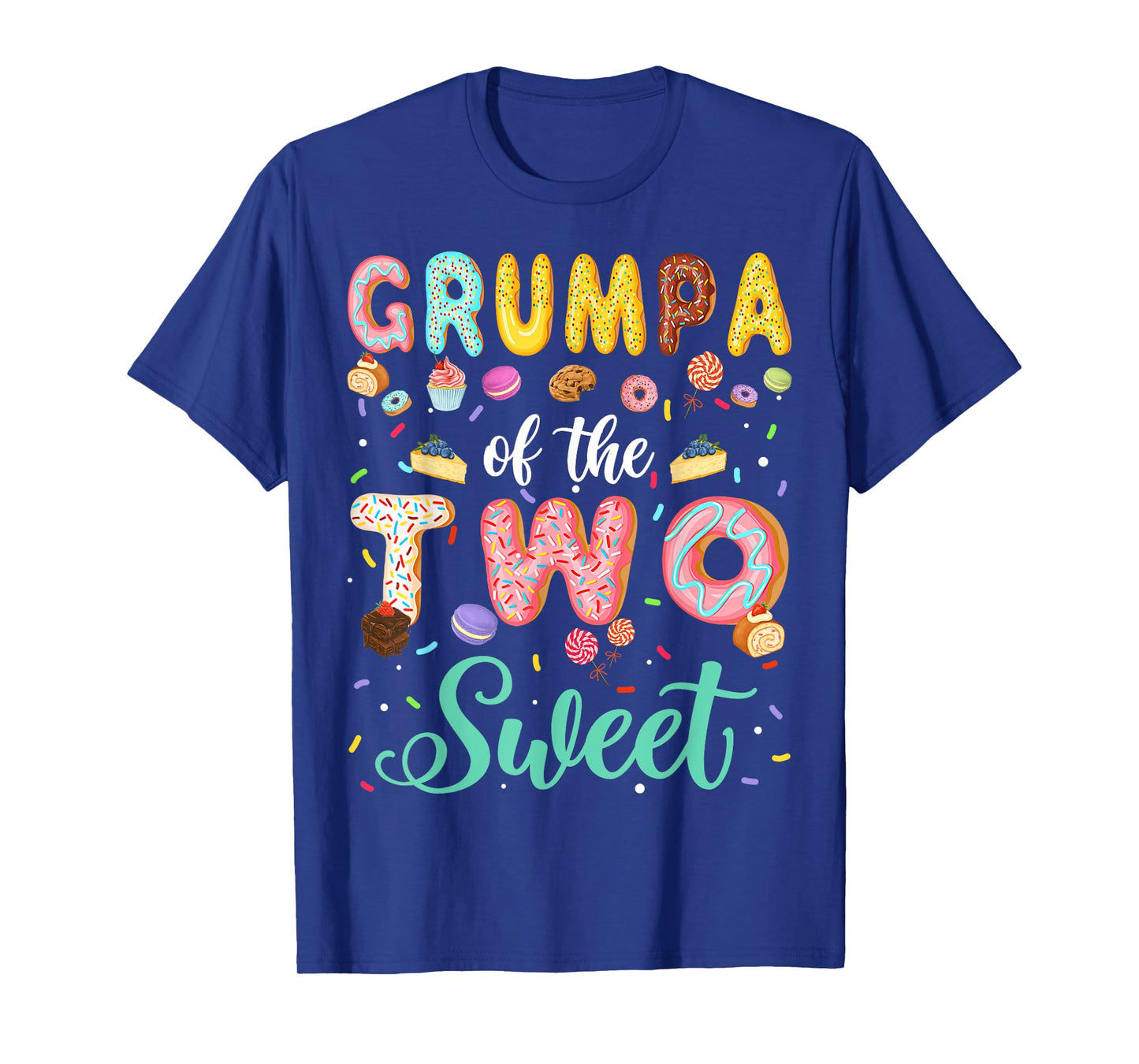 Grumpa Of The Two Sweet Birthday Girl Donut Lover T-Shirt