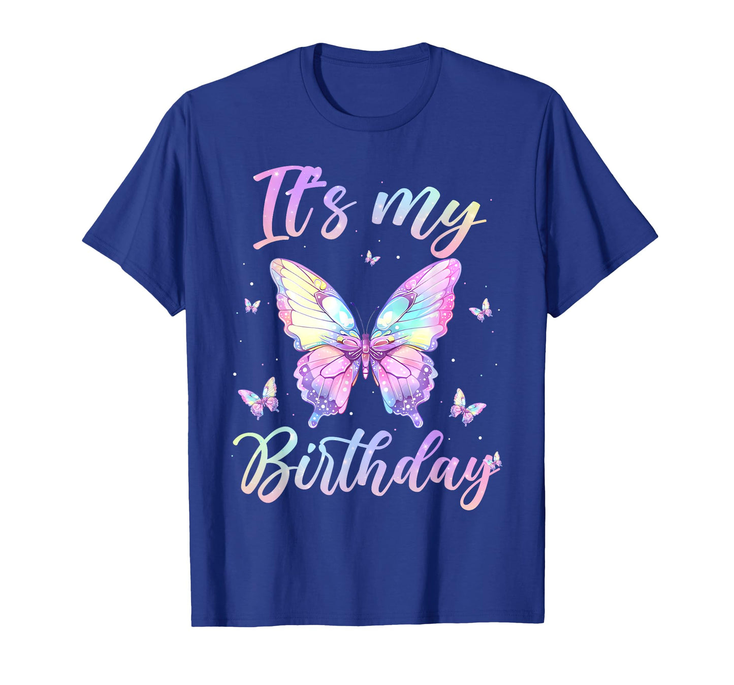 It's My Birthday Butterfly Cute Birthday Girl Matching T-Shirt