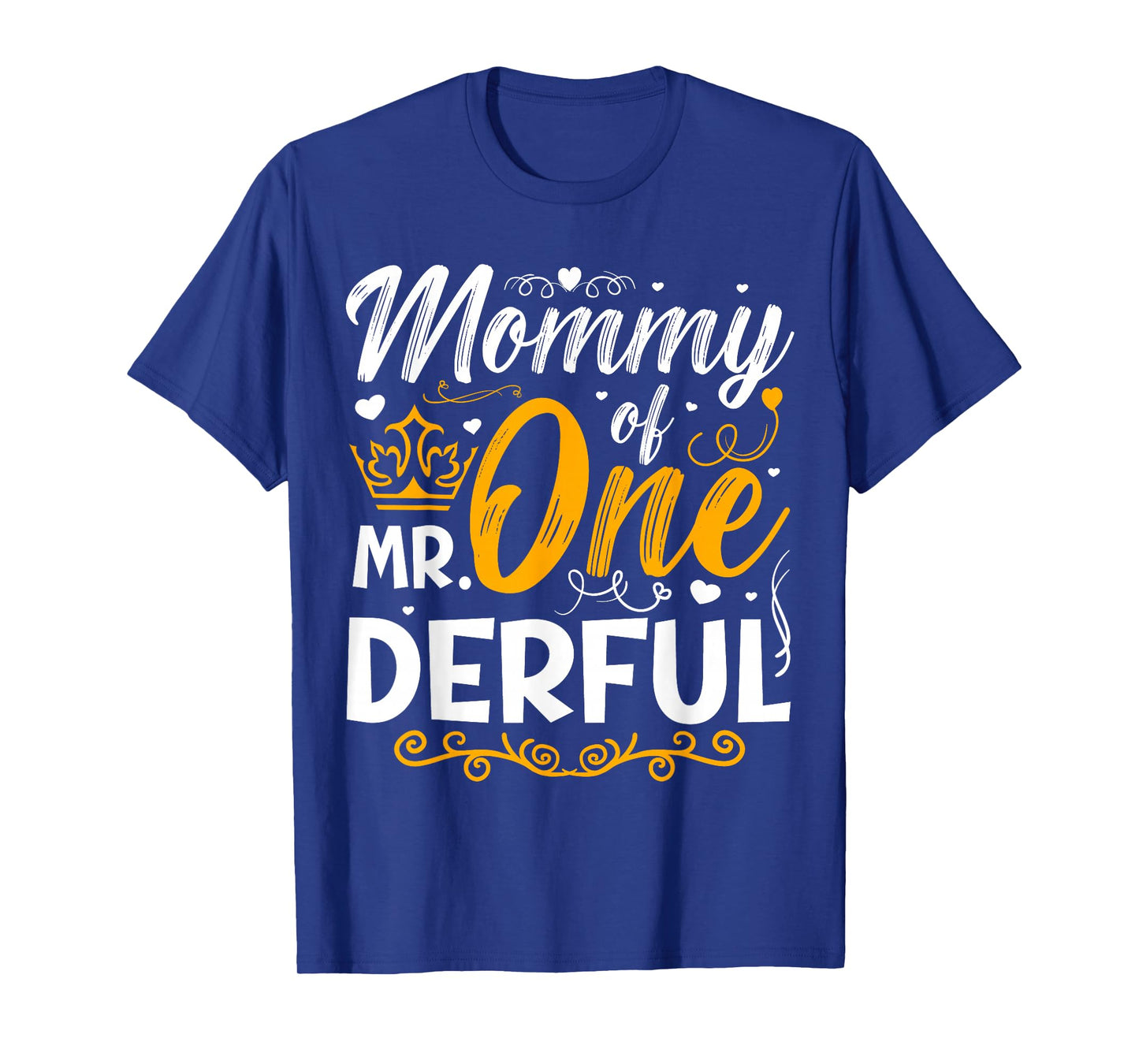 Mommy of Mr One Derful Party Matching Family 1st Birthday T-Shirt