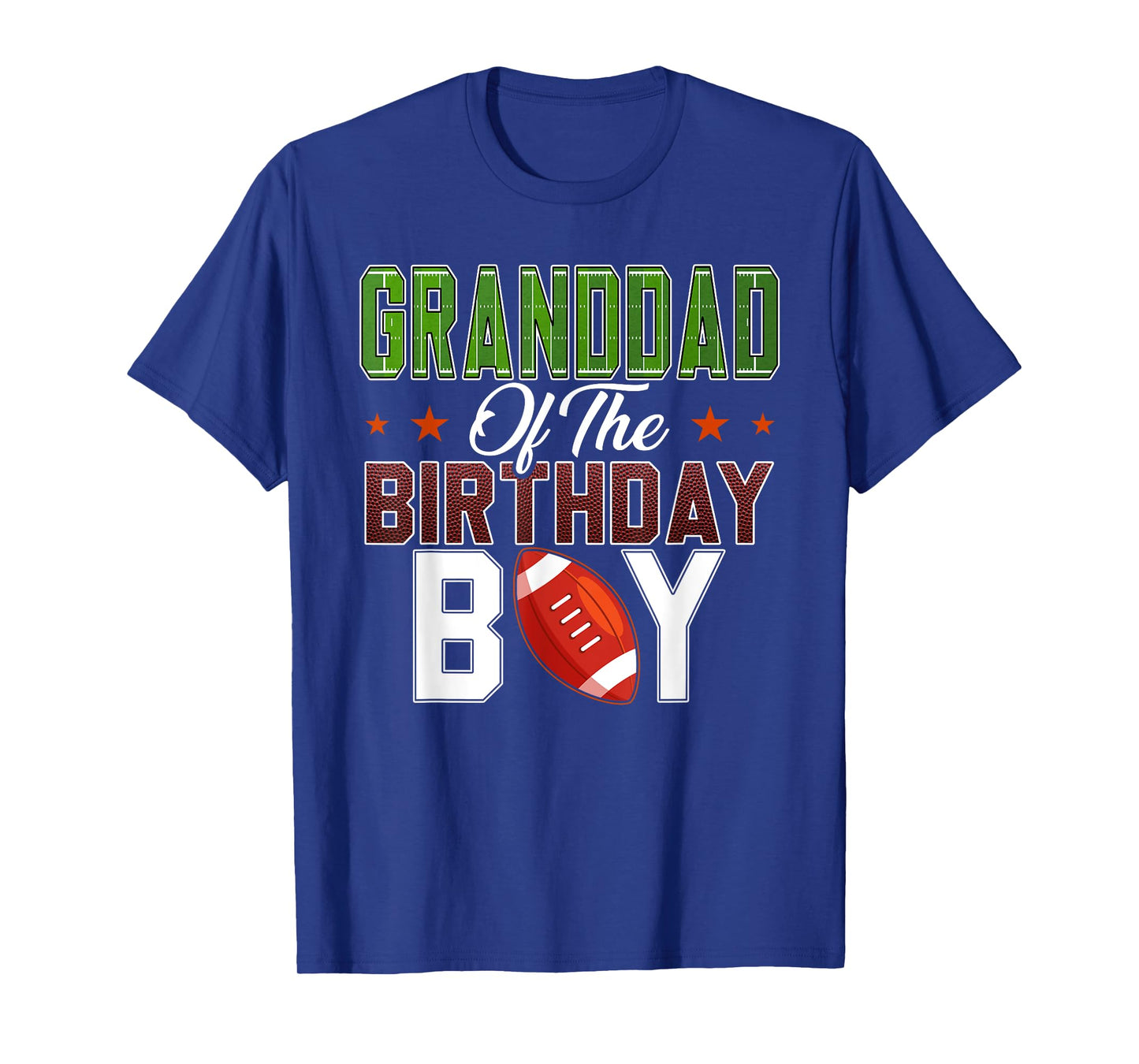 Granddad of The Birthday Boy Football Party Family Matching T-Shirt