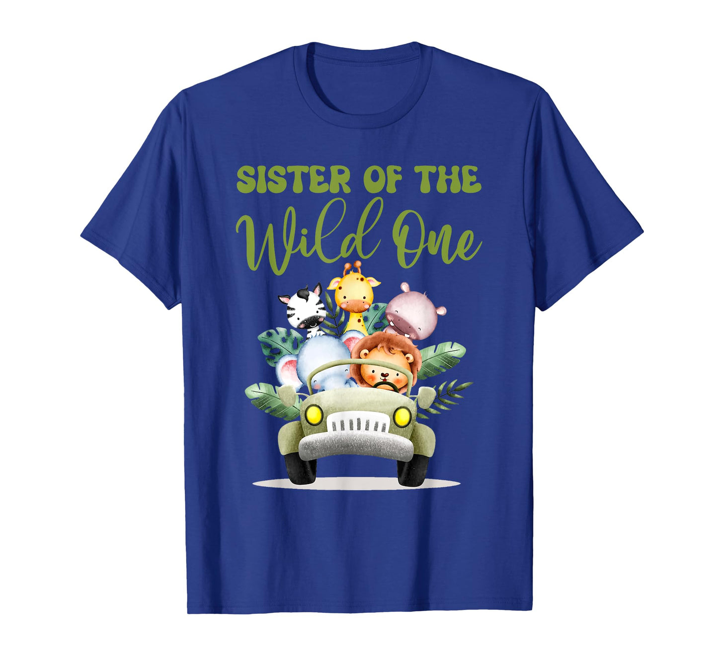 Sister Of The Wild One 1st Birthday Safari Family Matching T-Shirt