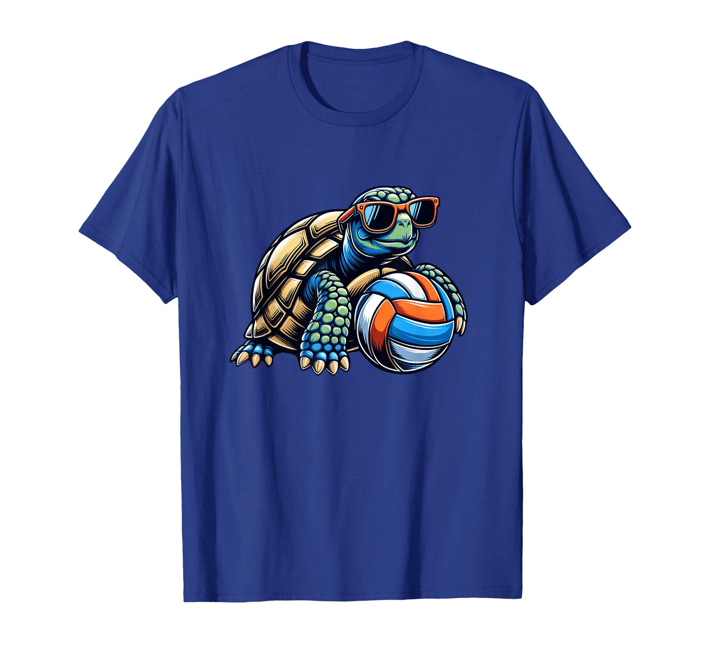 Sporty Turtle With Volleyball Fun T-Shirt