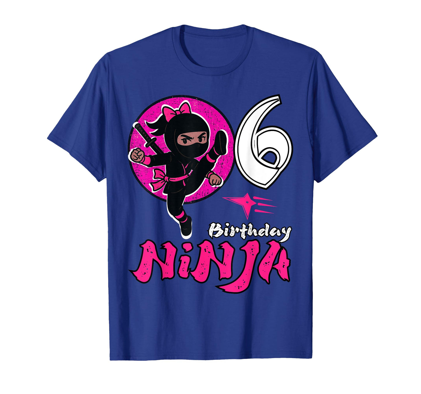 Birthday Ninja 6 Year Old Girl Funny Girl Ninja Birthday T-Shirt