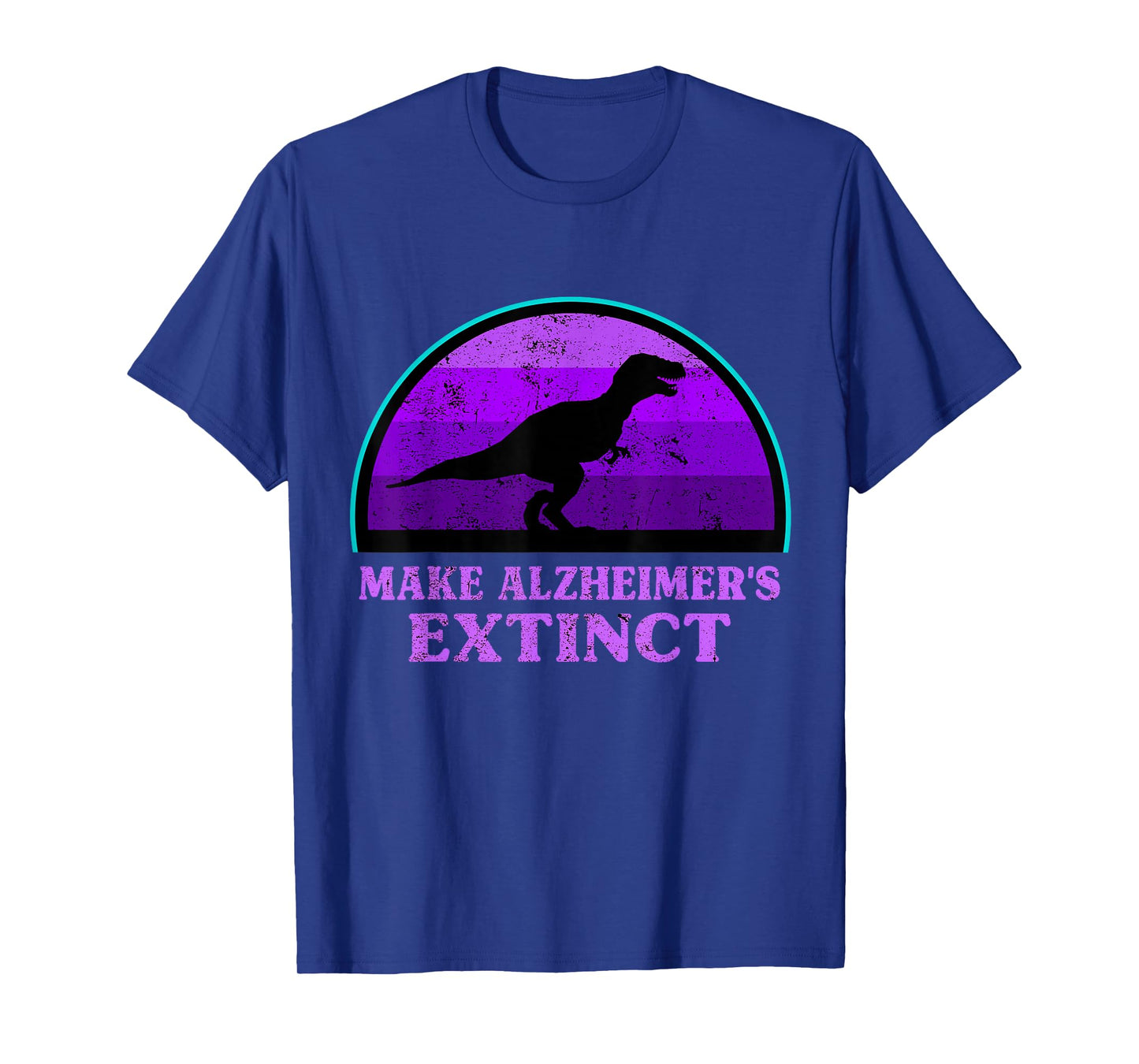 Trex Dinosaur Make Alzheimers Extinct Awareness Kids Toddler T-Shirt