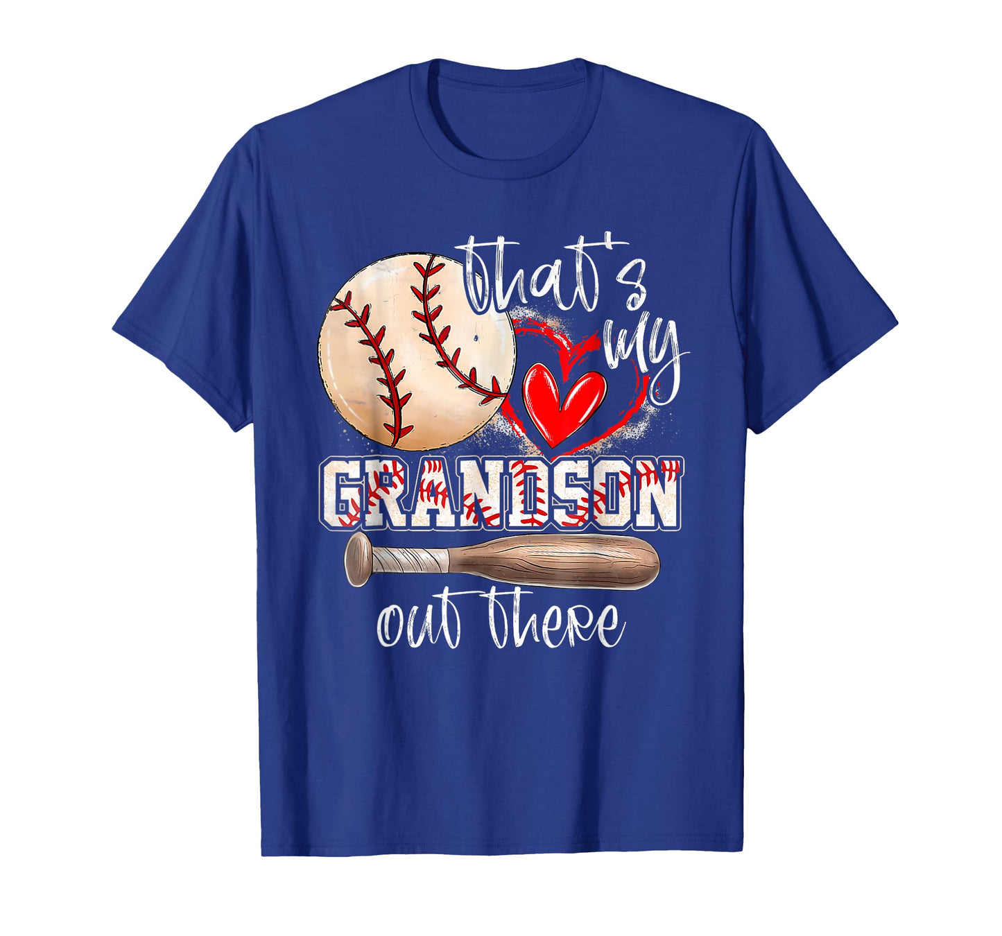 That'S My Grandson Out There Baseball Grandma Mothers Day T-Shirt