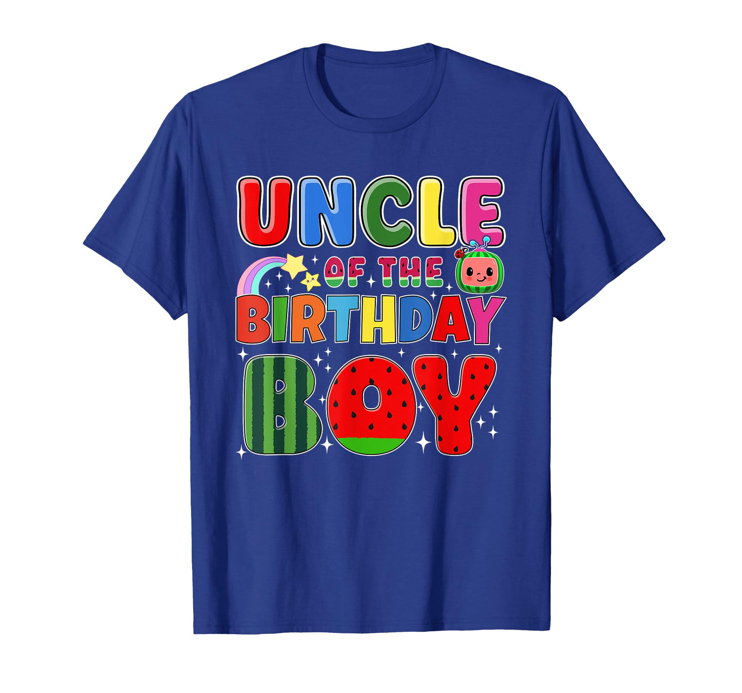 Uncle of The Birthday Boy Melon Family Matching Funny T-Shirt