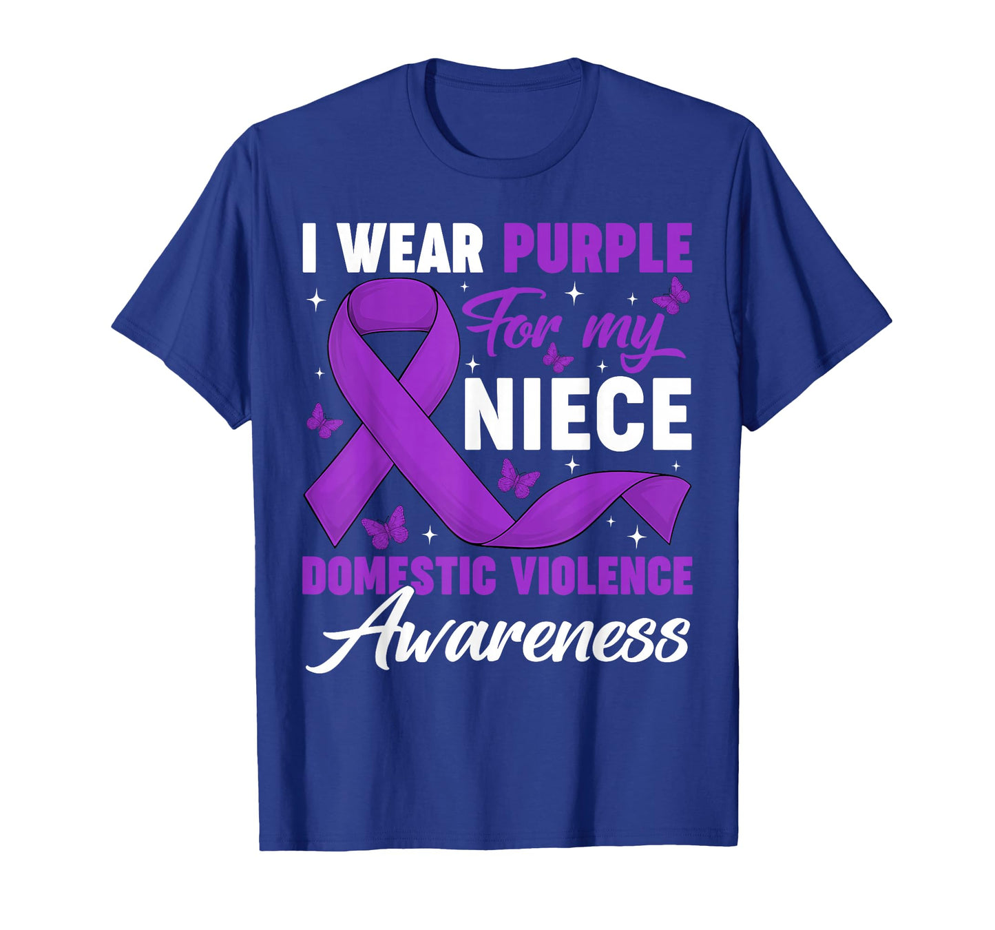 I Wear Purple for My Niece Domestic Violence Awareness T-Shirt