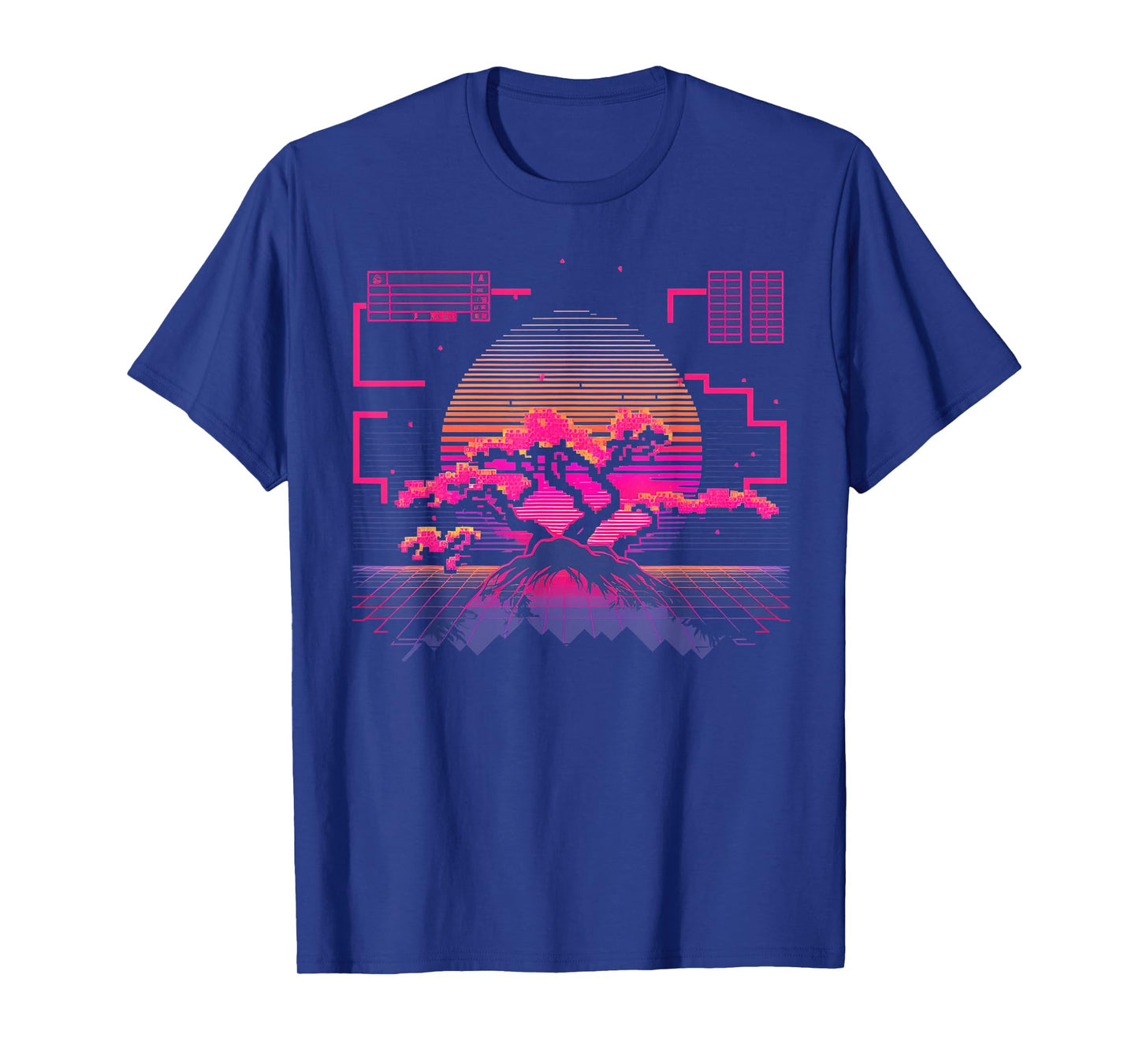 Cherry Blossom Japanese Japan Tokyo Vaporwave Synthwave 80s T-Shirt