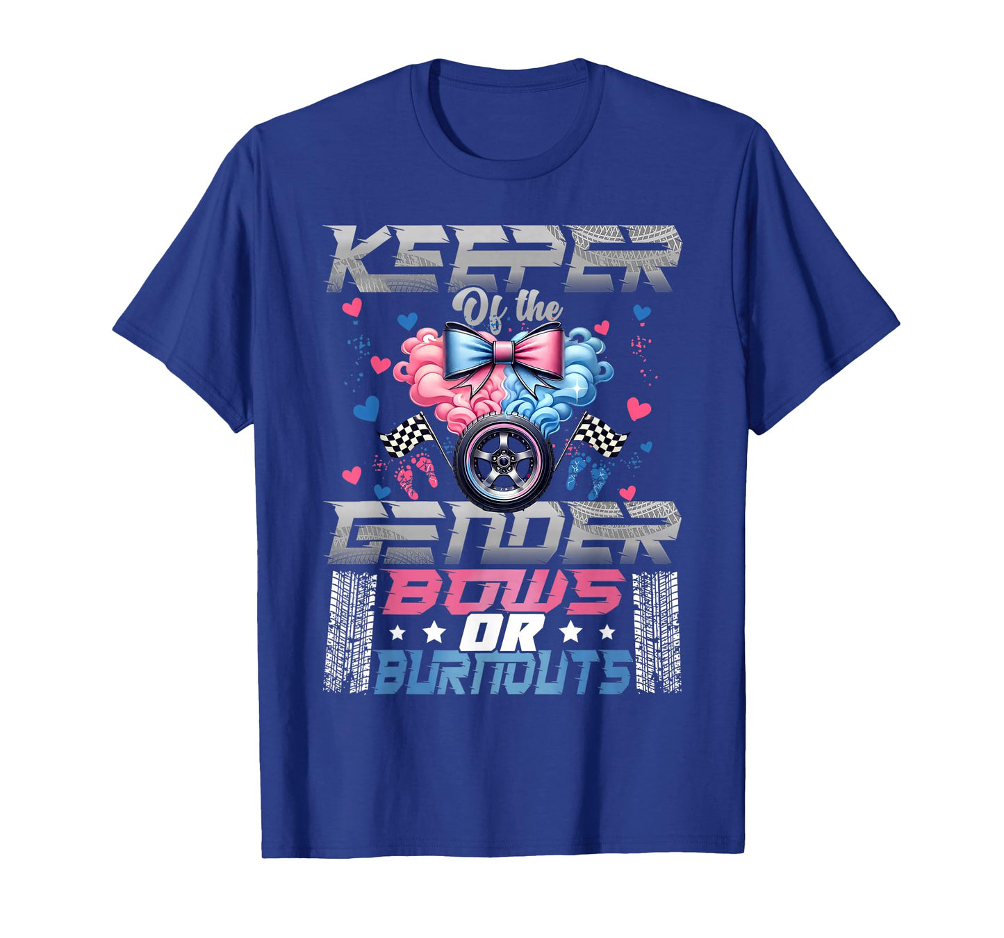 Keeper of The Gender Burnouts Or Bows Gender Reveal Party T-Shirt