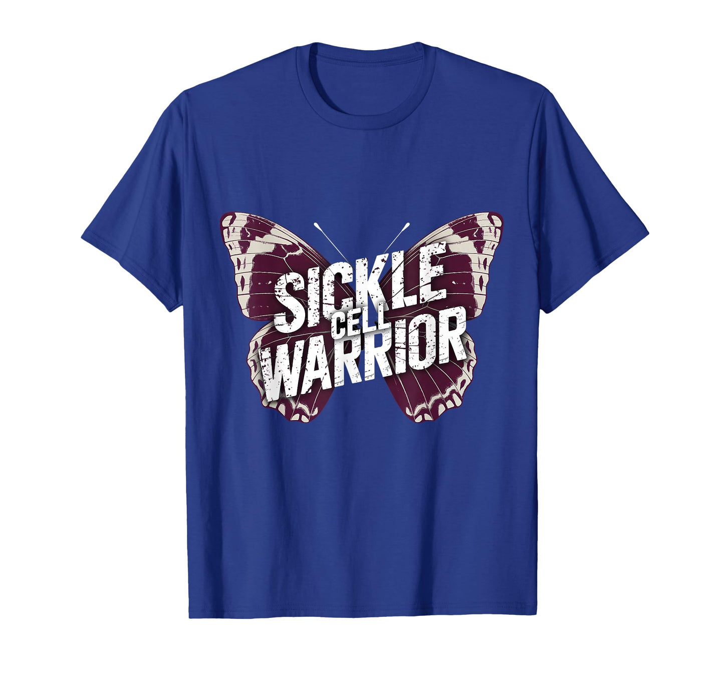 Sickle Cell Warrior Burgundy Ribbon Sickle Cell Awareness T-Shirt
