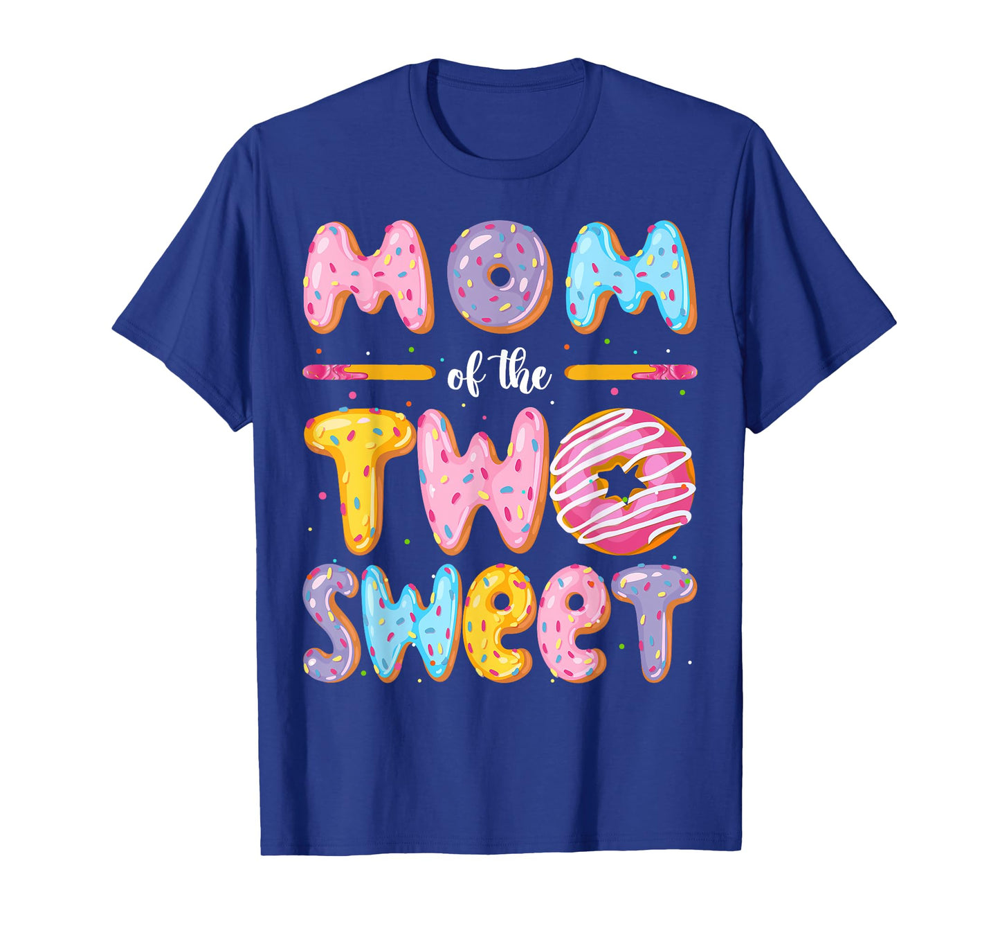 Mom Of The Two Sweet Donut 2Nd Birthday Boy Girl T-Shirt