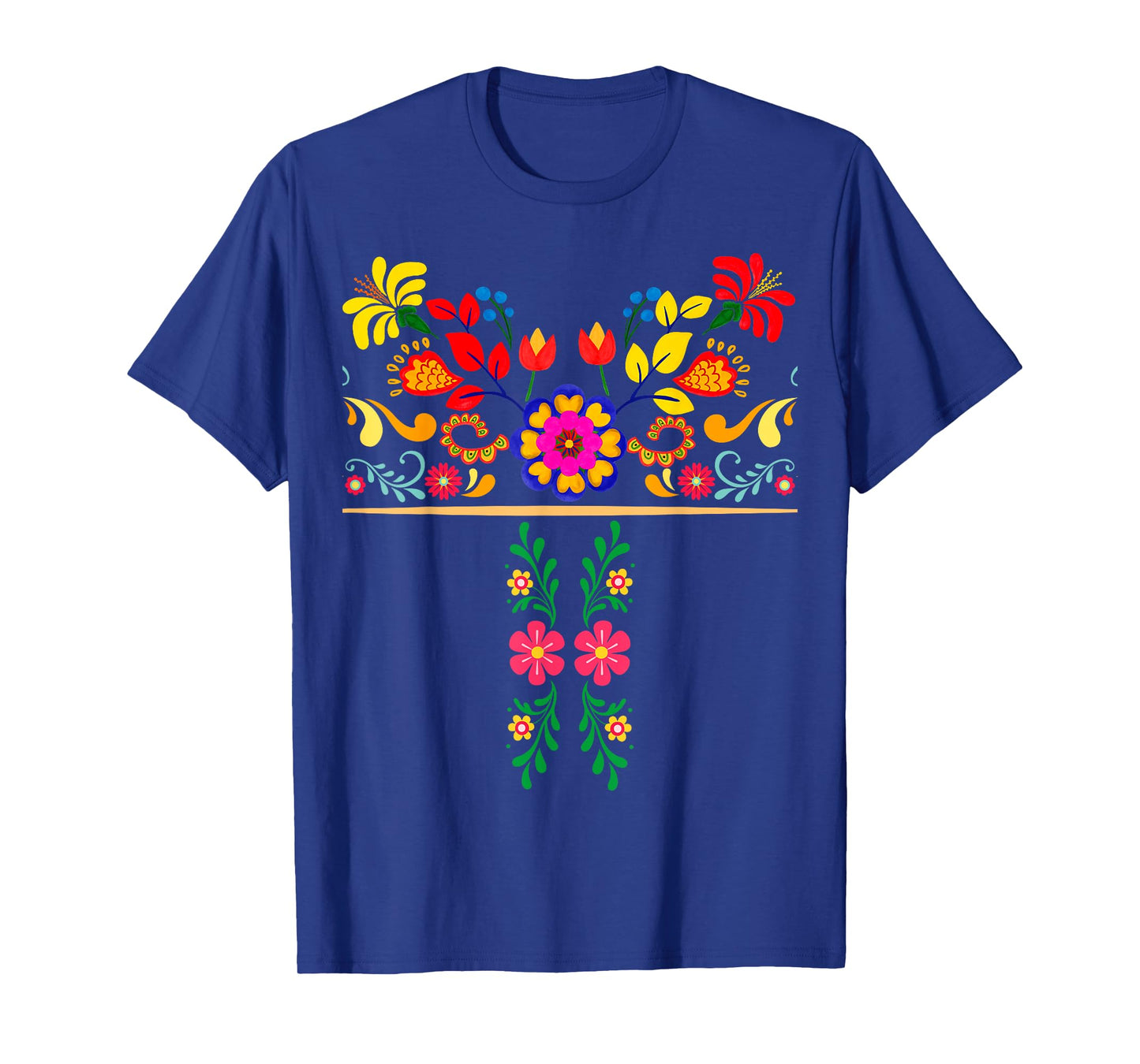 Traditional Mexican Flowers - Spanish Latina Mexican Pride T-Shirt