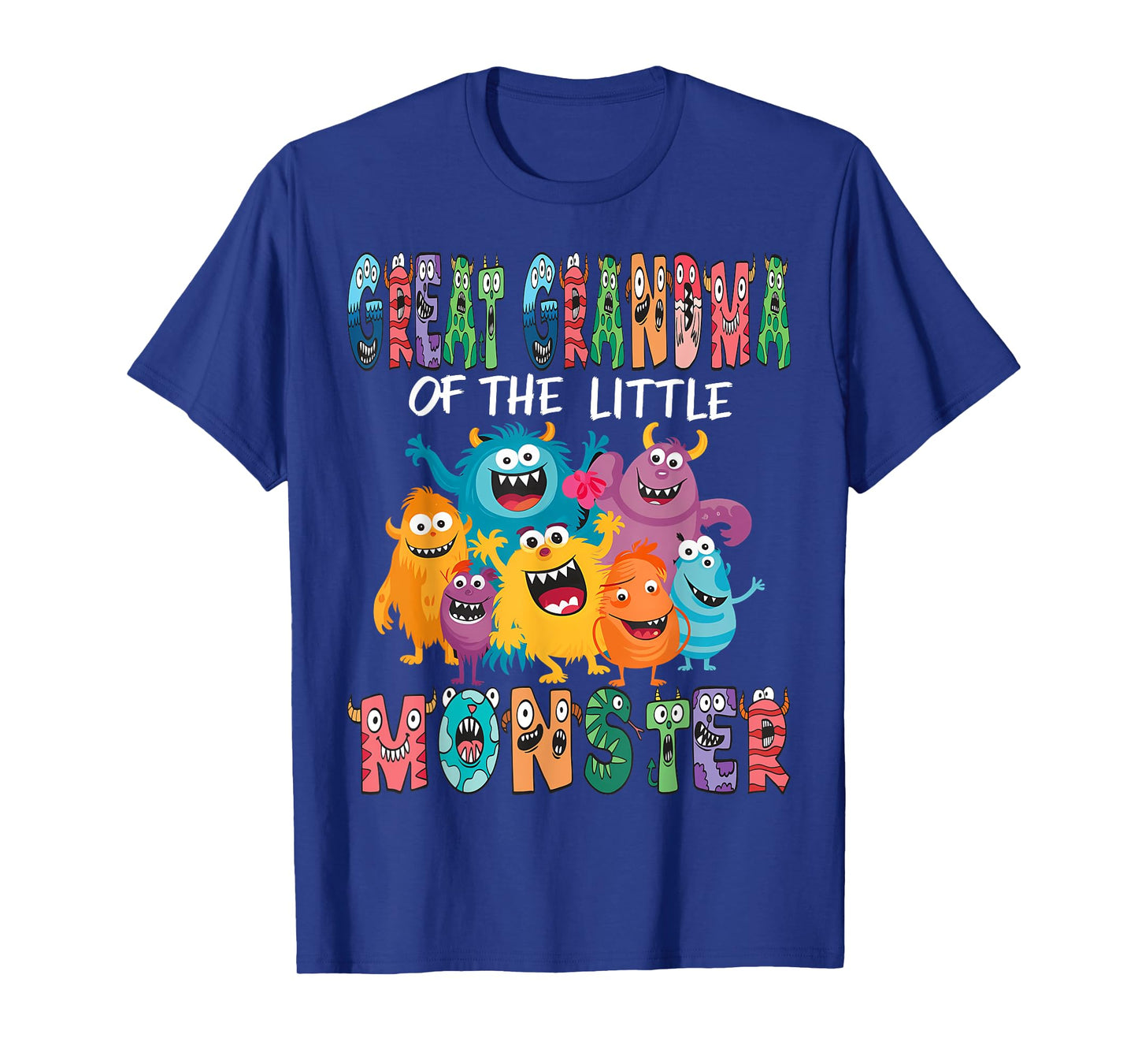 Great Grandma Of The Little Monster Kids 1St Birthday Party T-Shirt