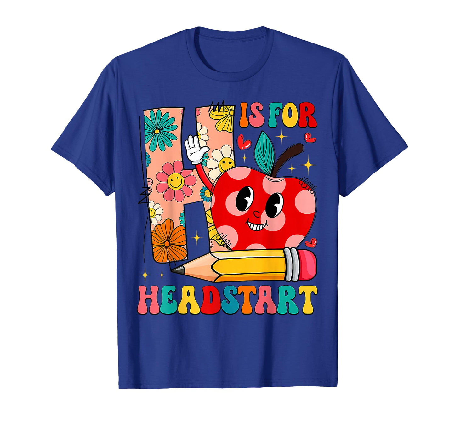Groovy H Is For Headstart Head Start Teacher Back To School T-Shirt