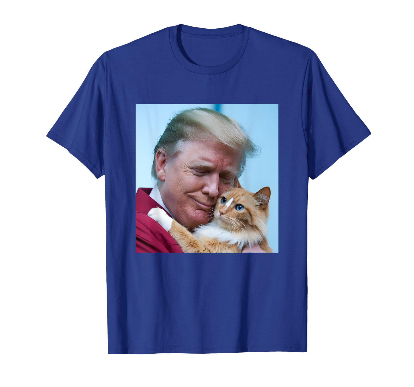 Funny Trump Hugging an Orange Cat 2024, Donald Trump and Cat T-Shirt for Men Women Kids