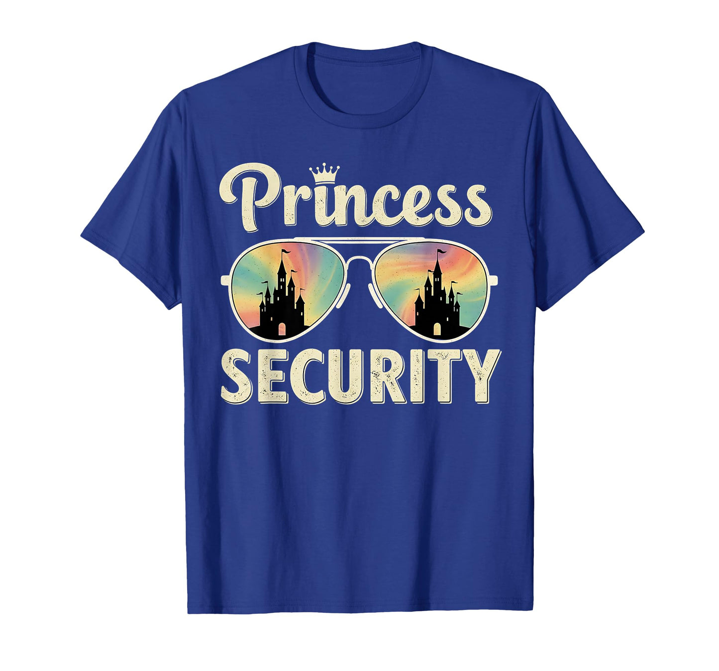 Princess Security Protection Retro Castle Matching Family T-Shirt
