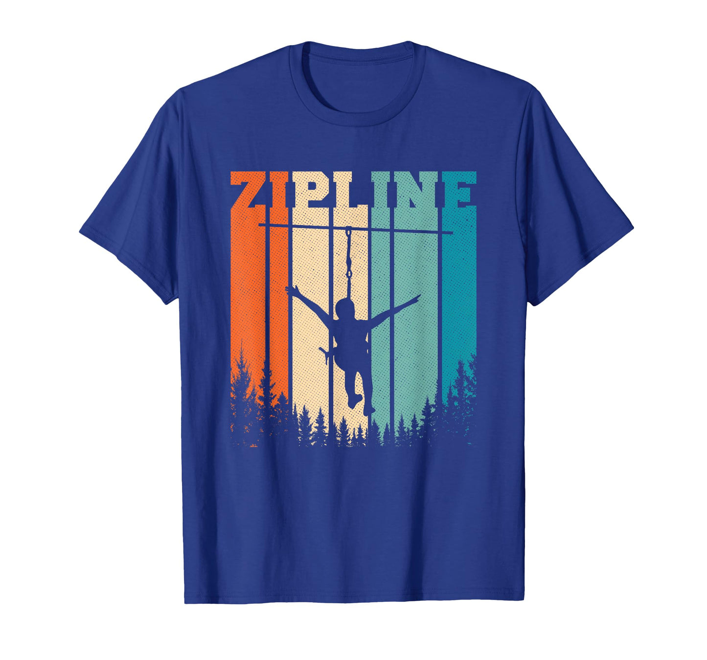 Zip Line Zipline Adventure Vintage Ziplining Ziplines T-Shirt