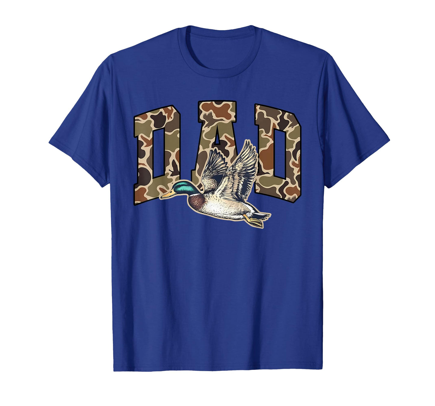 Hunting Dad Duck Camouflage Camo Preppy Camo Dad Camo Mens T-Shirt