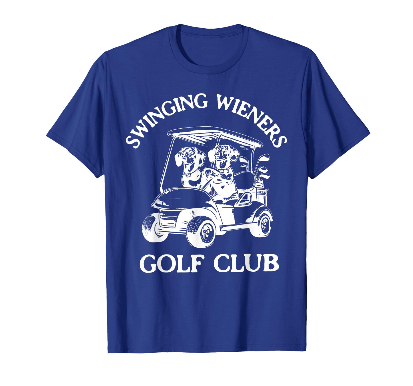 Swinging Wieners Golf Club Dachshund Wiener Dog Fathers Day T-Shirt