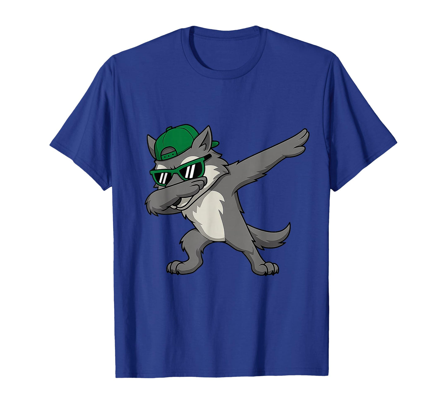 Cool Wolf Dab Funny Animal Meme Gifts for Men Women Boy Kid T-Shirt