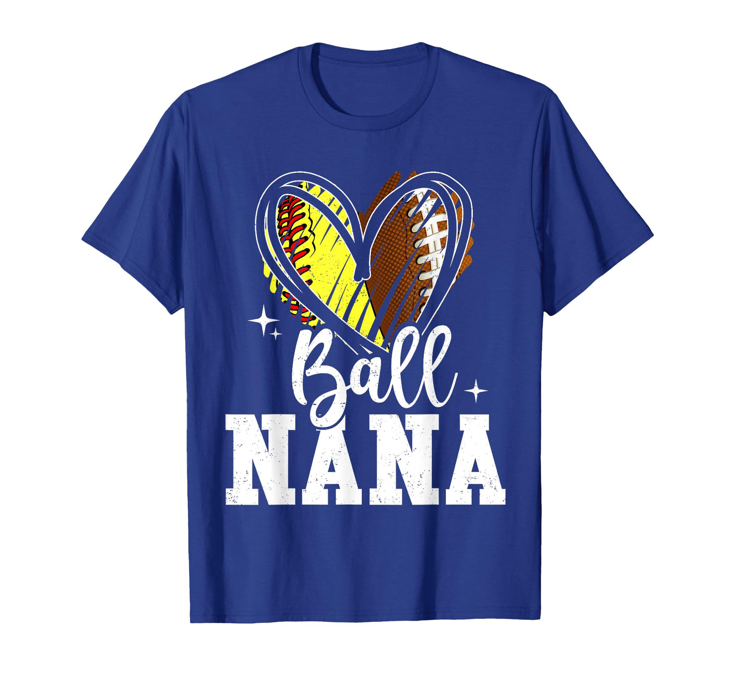 Ball Nana Softball Football Nana Of Both T-Shirt