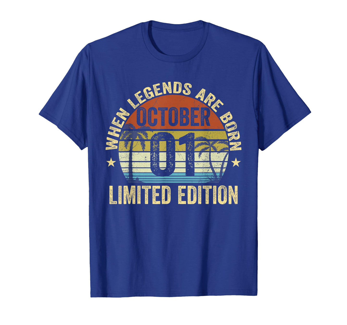 Vintage October 1 Retro Limited Edition October 1 Birthday T-Shirt