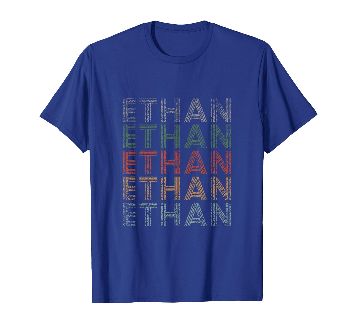 Ethan First Name Grunge Style Vintage Retro T-Shirt