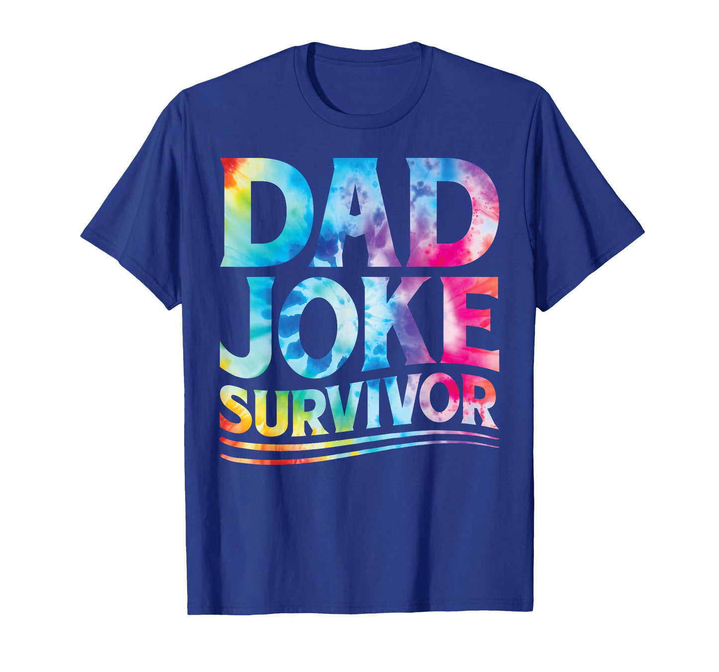 Kids Dad Joke Survivor Tie Dye Matching Father Son Dad Jokes T-Shirt
