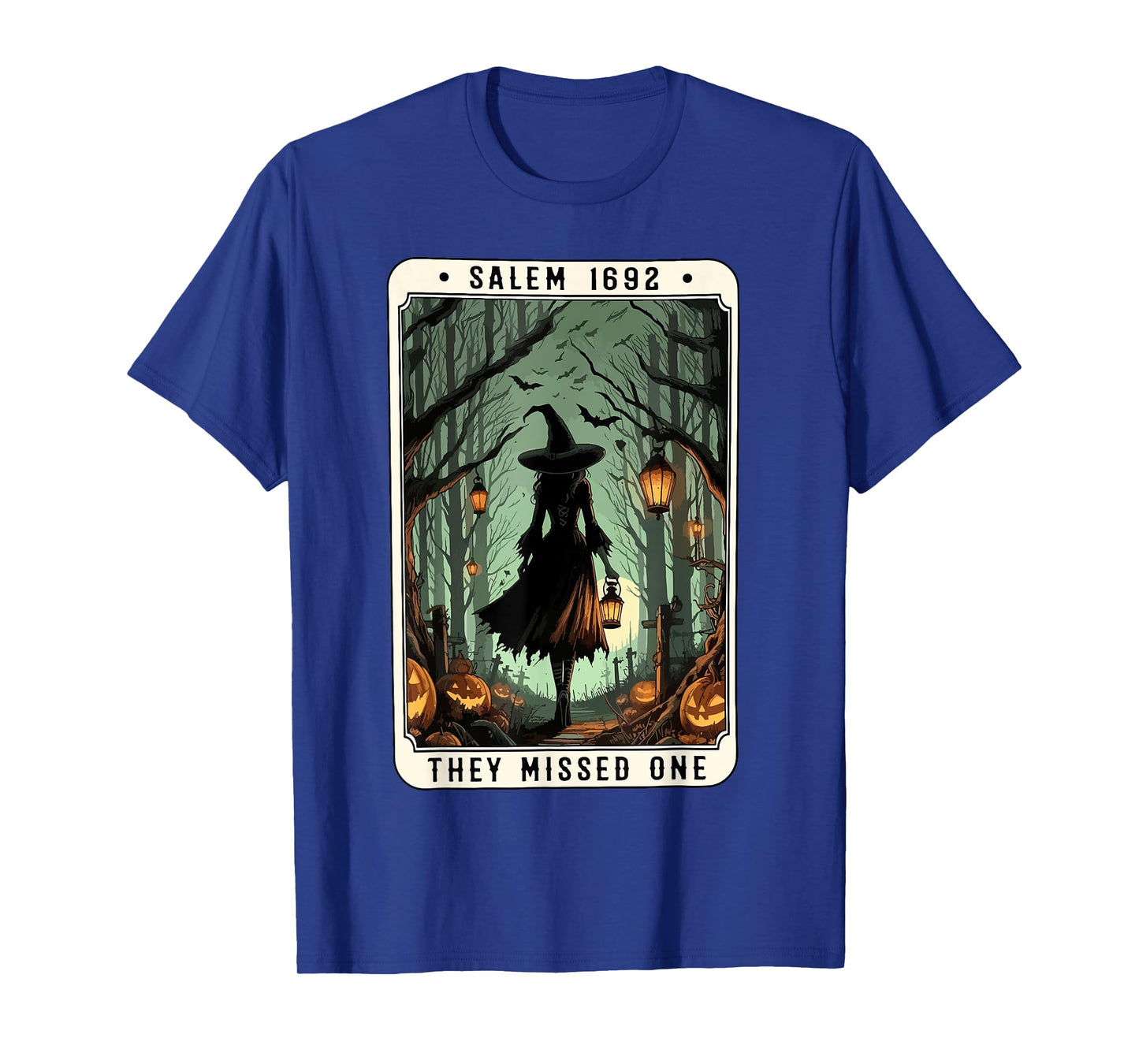 Vintage Salem Book Club Salem 1692 They Missed One Halloween T-Shirt