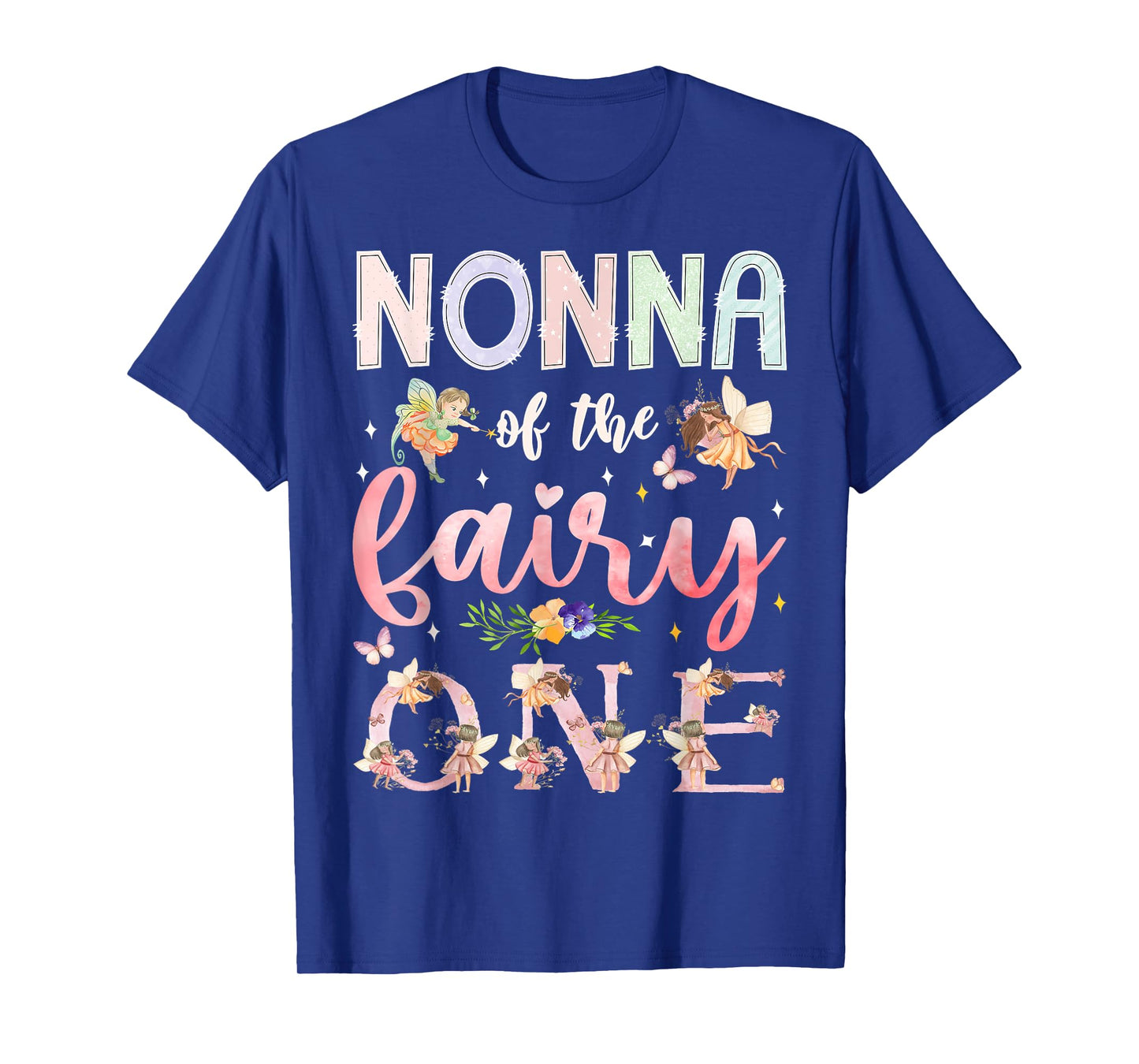Nonna Of The Fairy One 1St Birthday Girl Family Matching T-Shirt