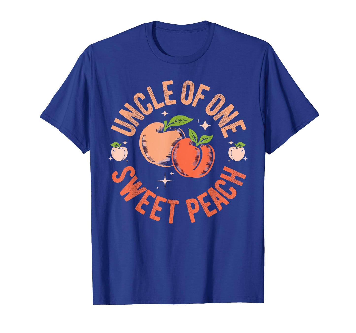 Uncle First Birthday One Sweet Peach Bday Family Matching T-Shirt