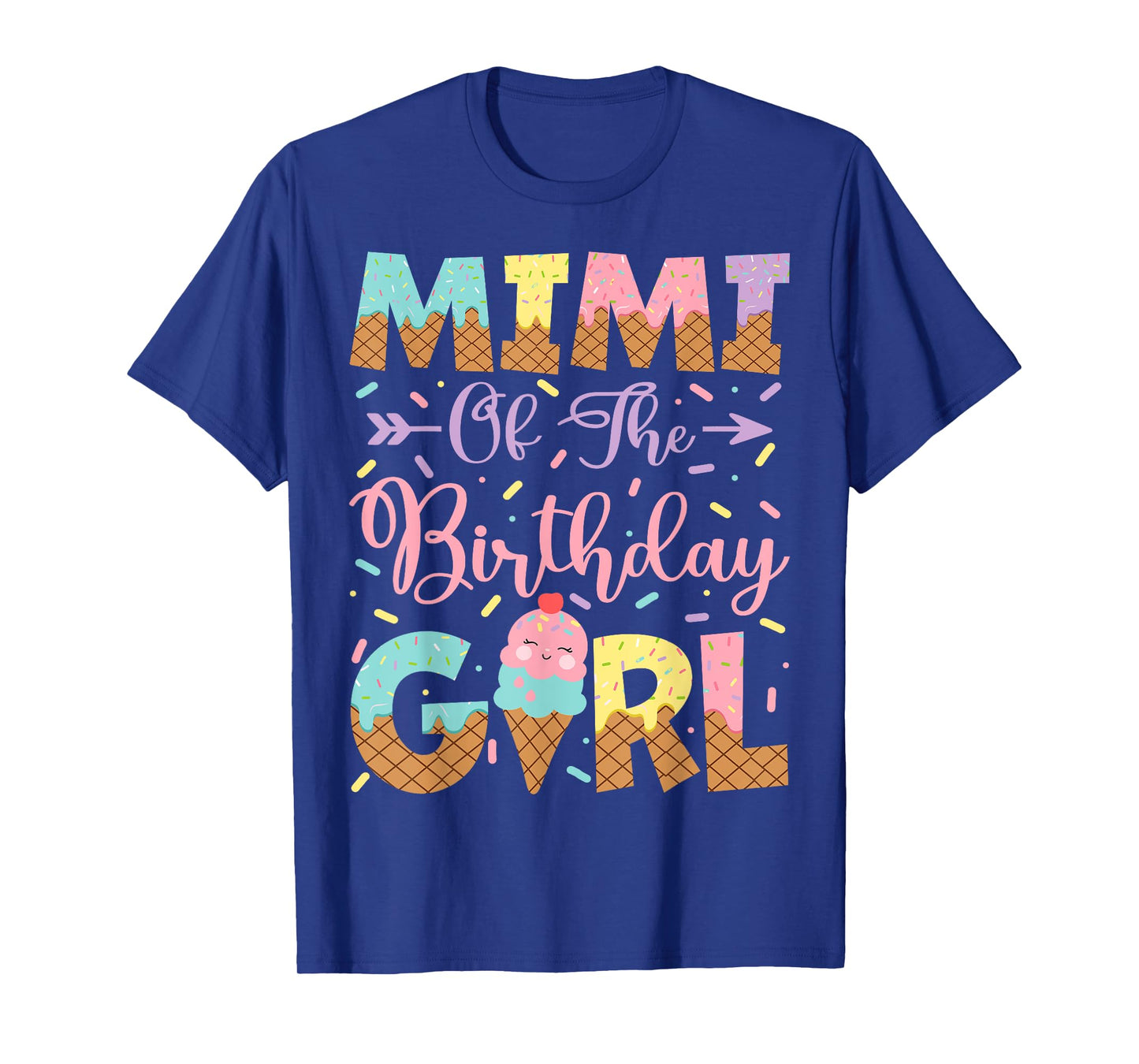Mimi Of The Birthday Girl Ice Cream Lover Party T-Shirt