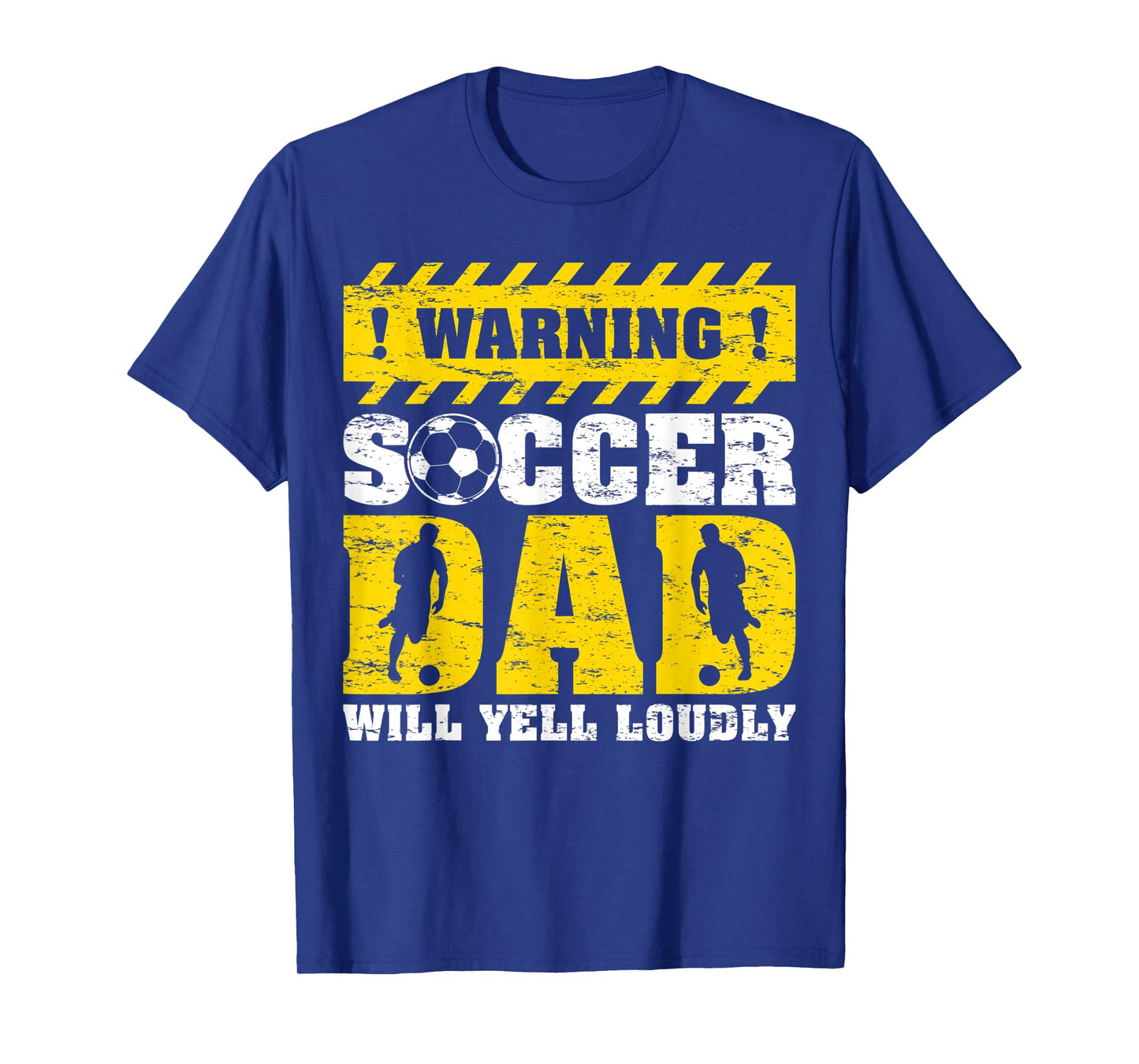 Mens Vintage Warning Will Yell Loudly Soccer Dad Father's Day T-Shirt