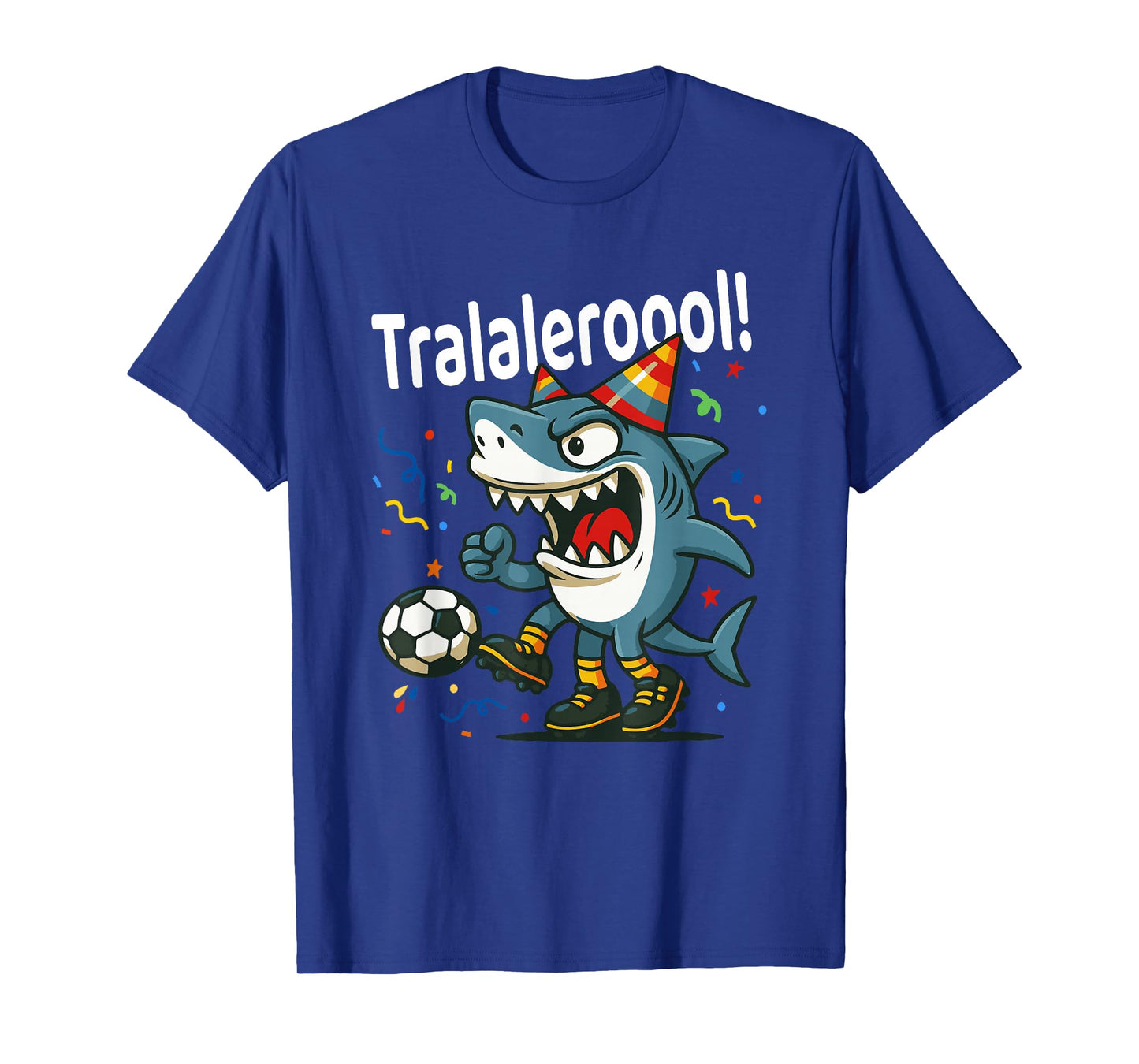 Tralalero Tralala Italian Brainrot Boys Soccer Birthday Meme T-Shirt
