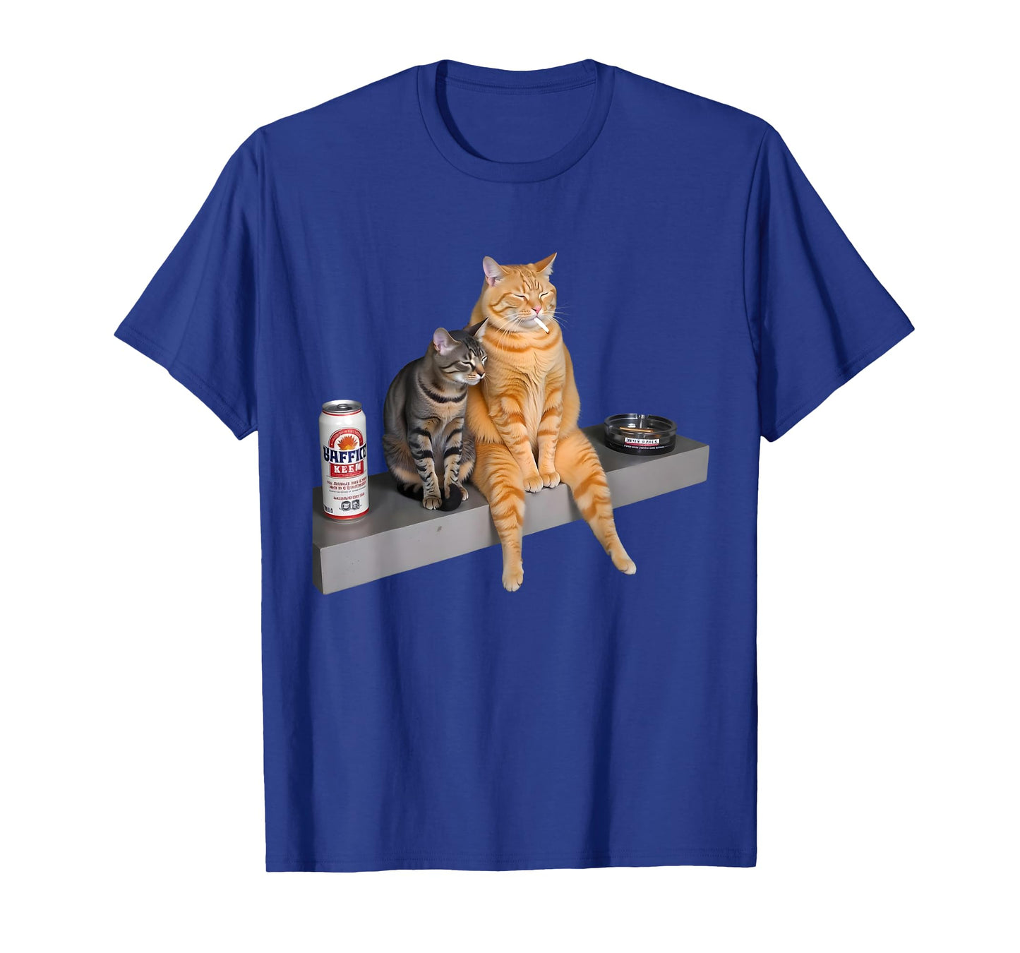 Cat Meme Cat Smoking Cigarette T-Shirt