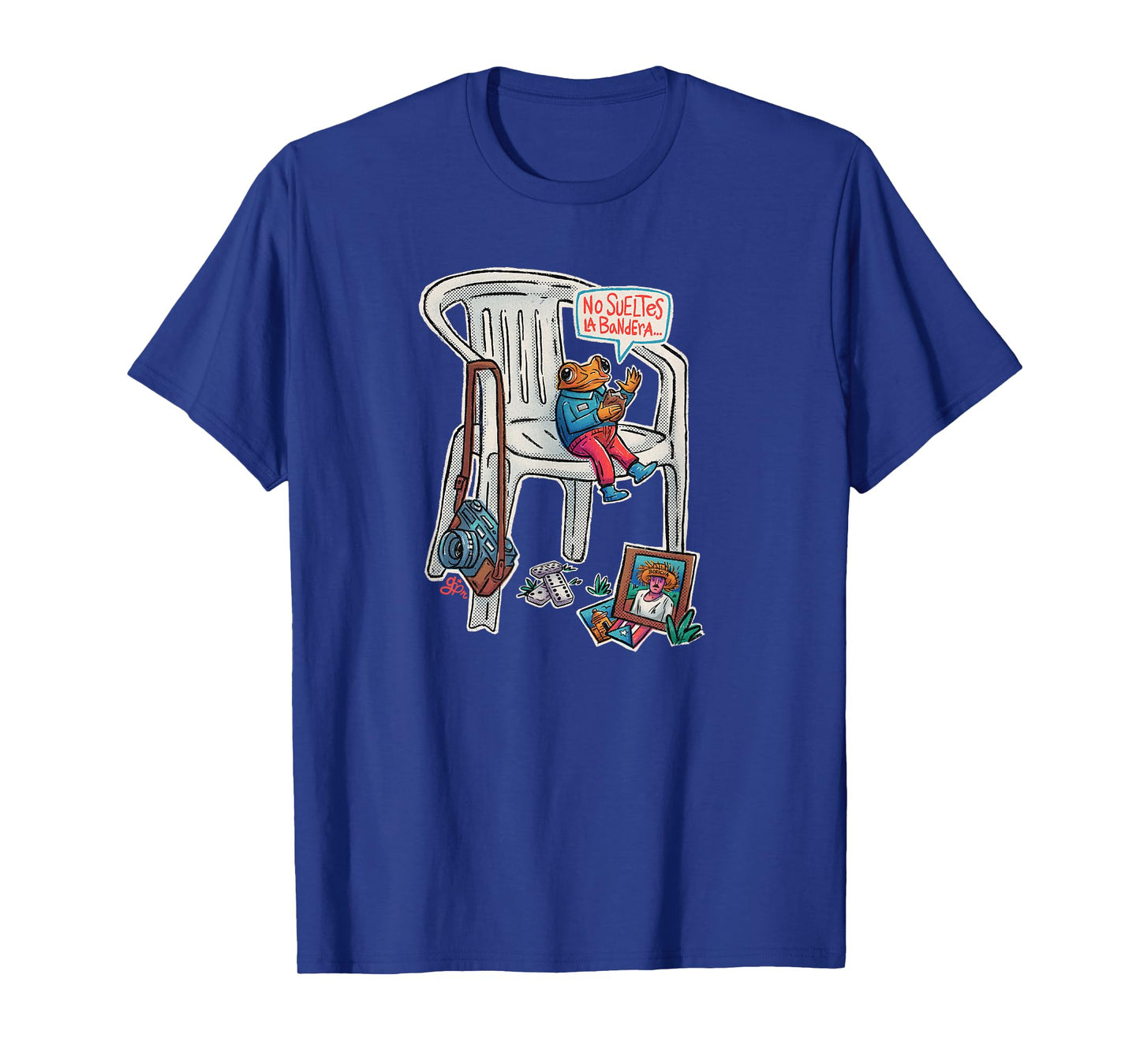 Sapo Concho Puerto Rico Sillas Blancas Bandera Boricua T-Shirt