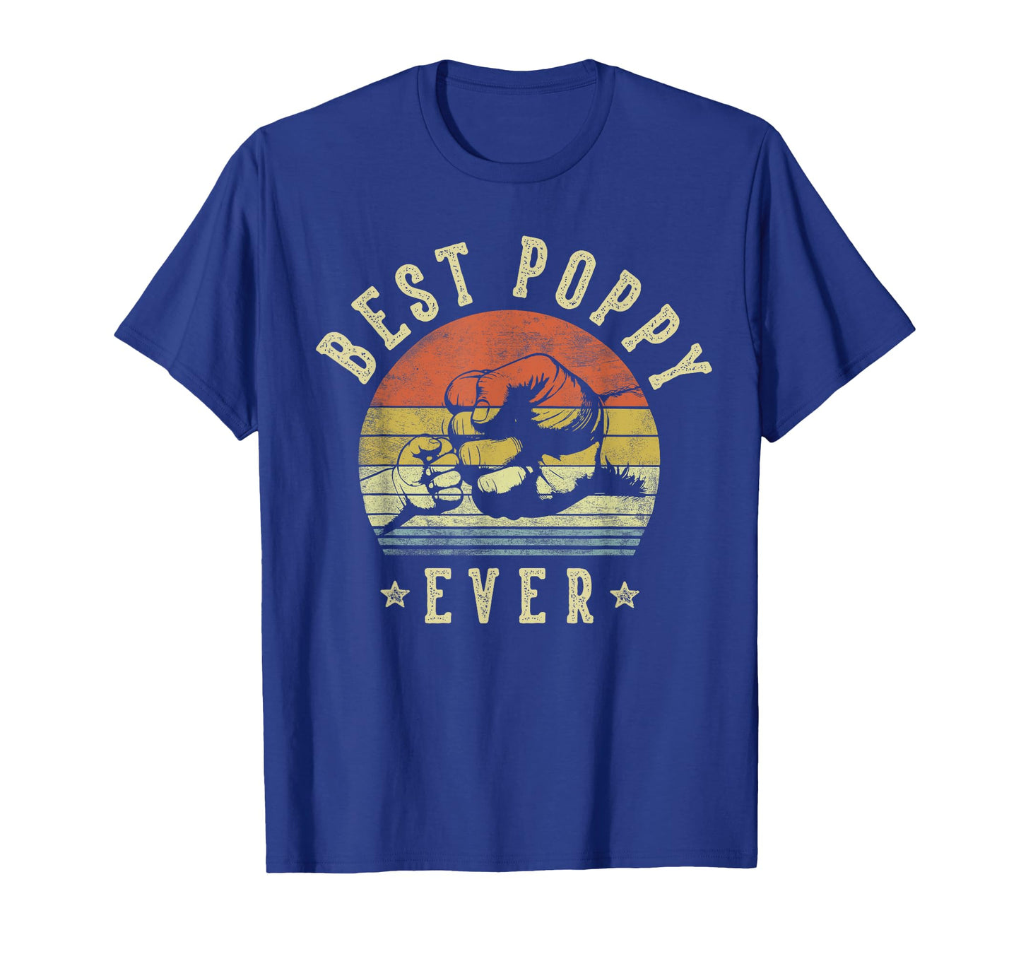 Best Poppy Ever - Retro Fist Bump Vintage Design Poppy T-Shirt